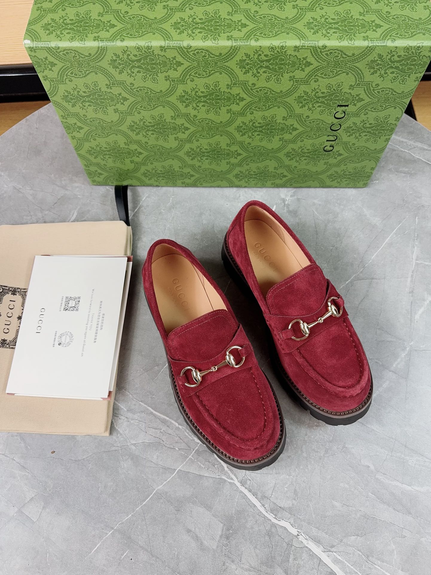 Gucci women's leather shoes-111