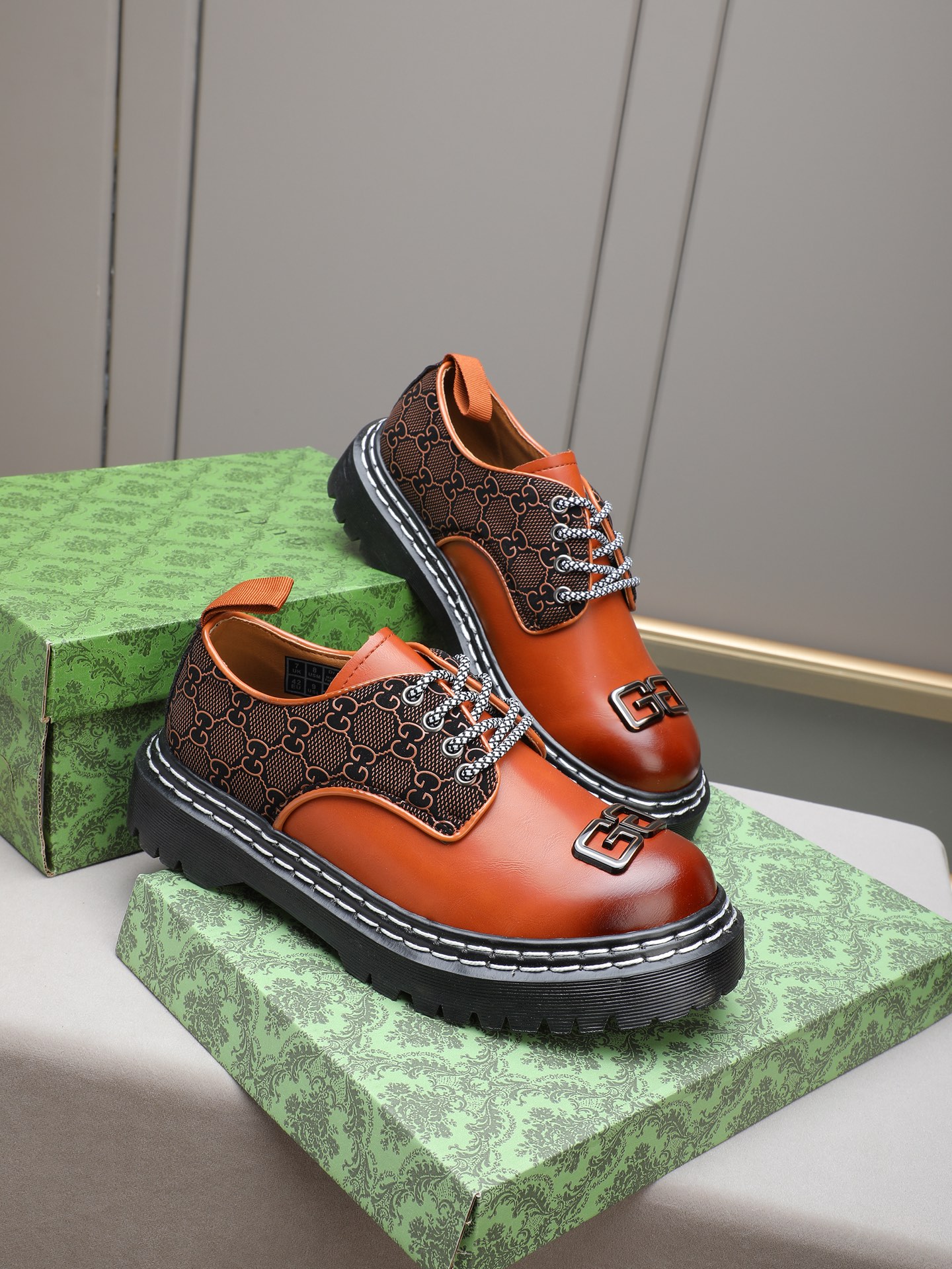 Gucci men's leather shoes-50