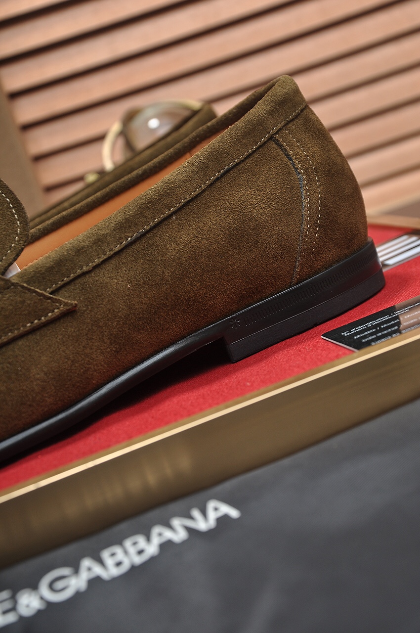 D&G men's leather shoes-84