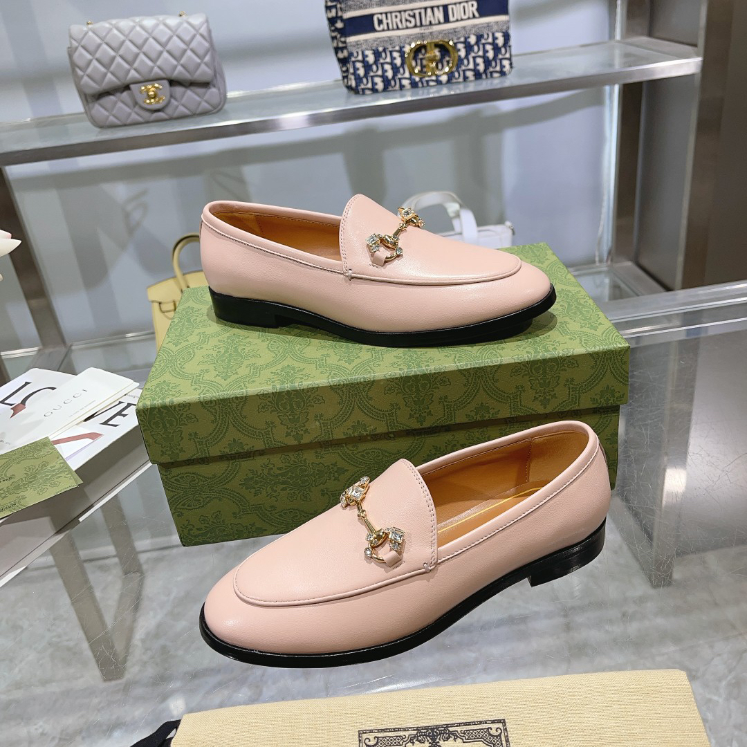 Gucci women's leather shoes-22