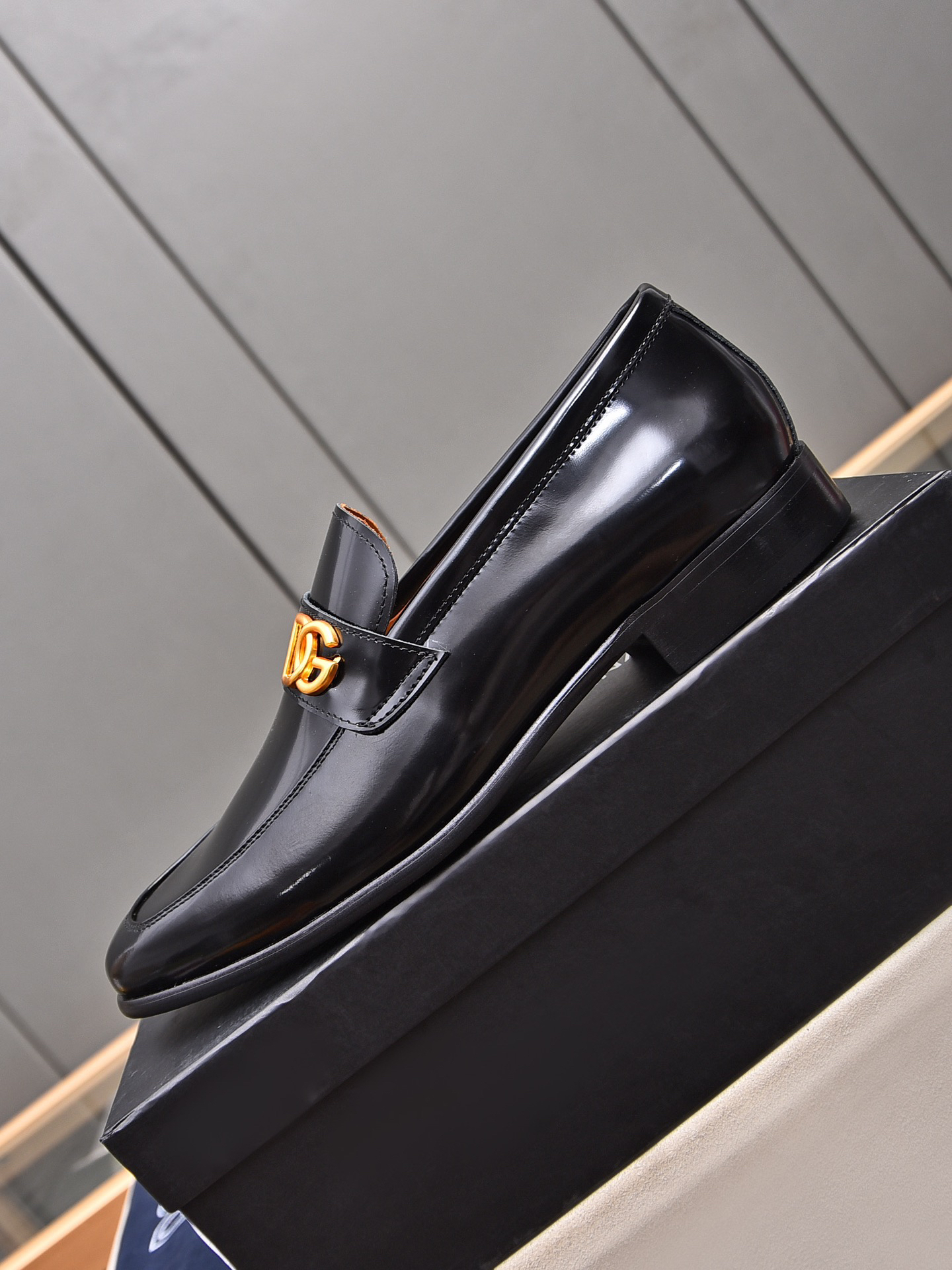 D&G men's leather shoes-66