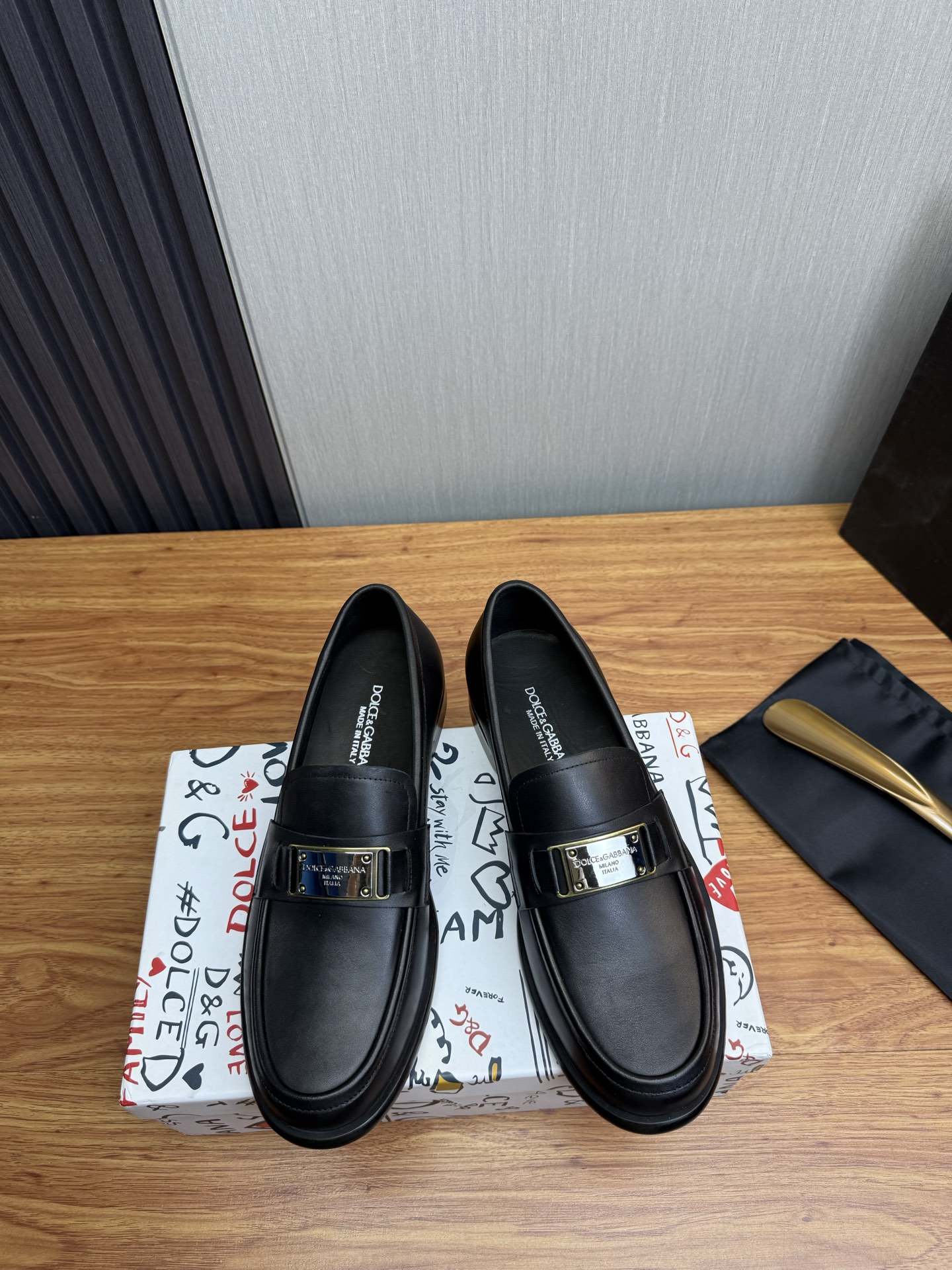 D&G men's leather shoes-22