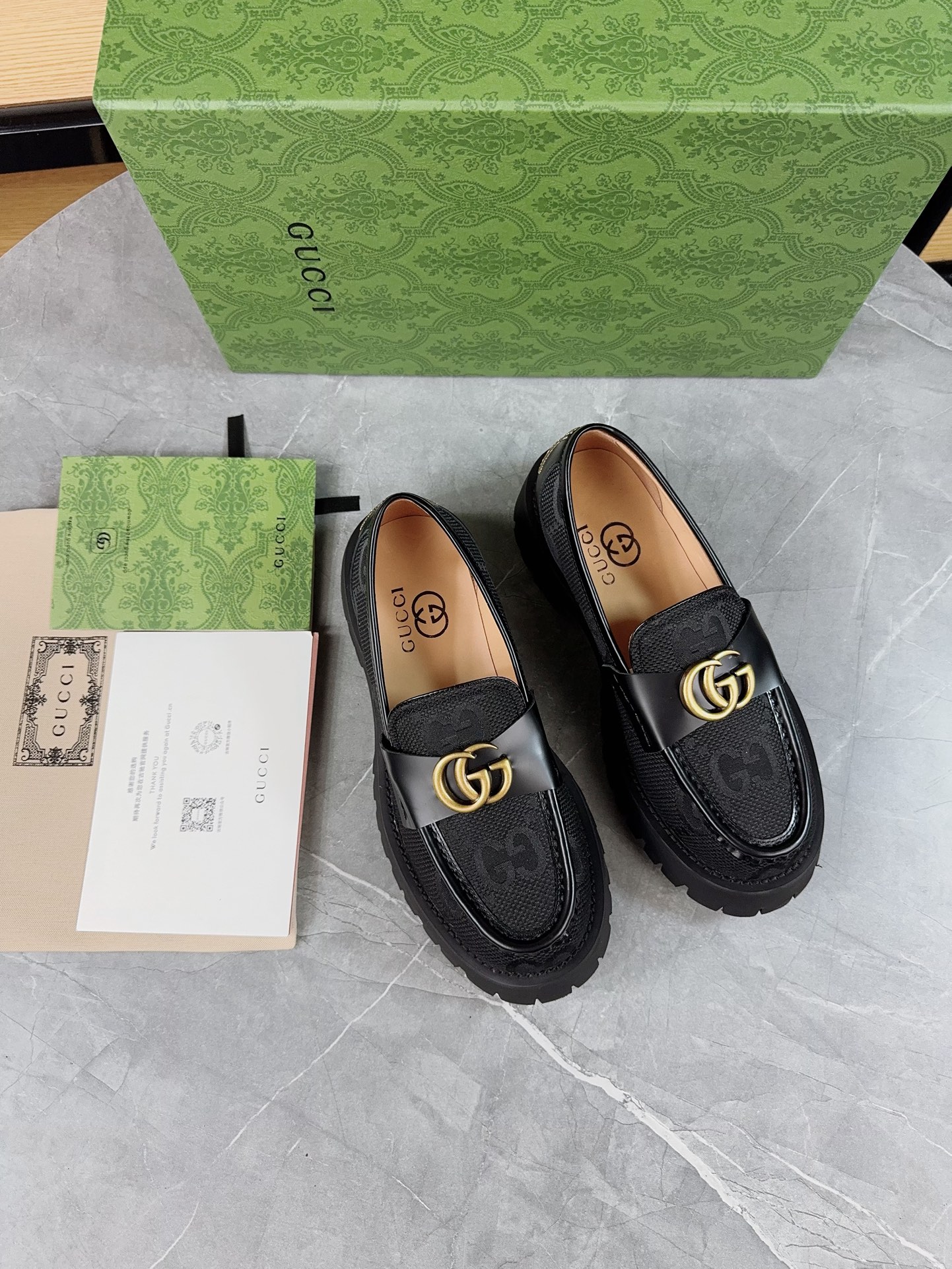 Gucci women's leather shoes-91