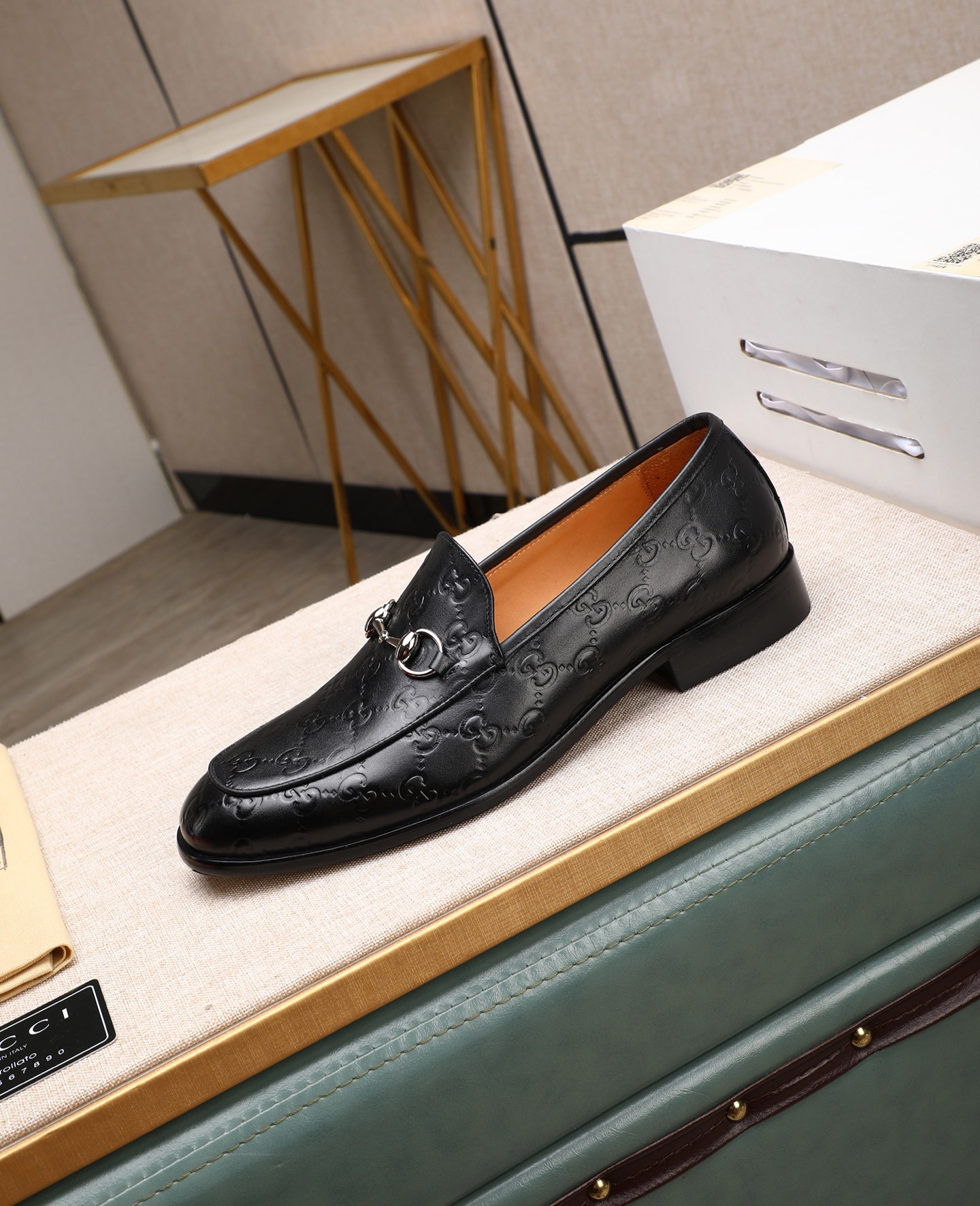 Gucci men's leather shoes-97