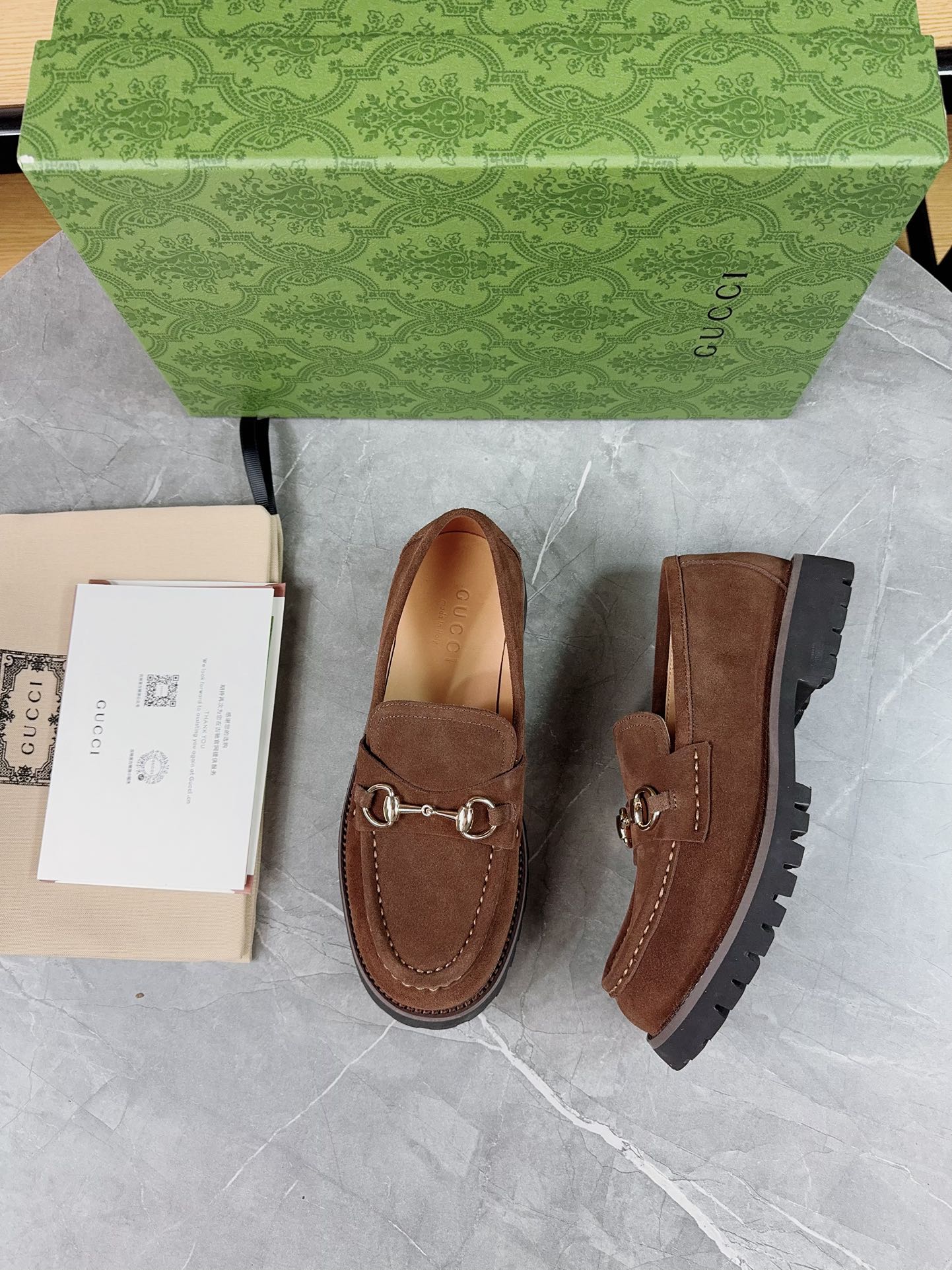 Gucci women's leather shoes-116