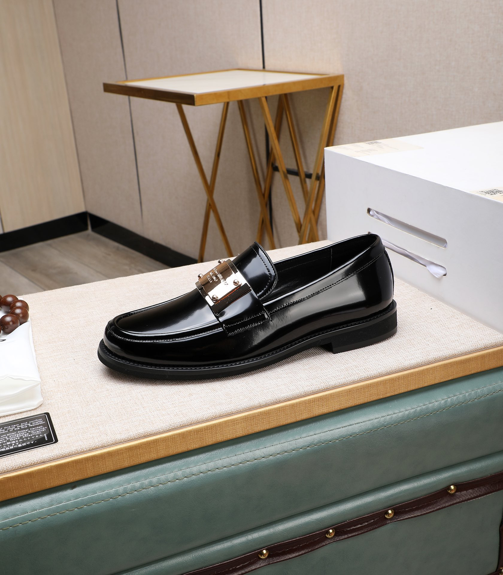 D&G men's leather shoes-18