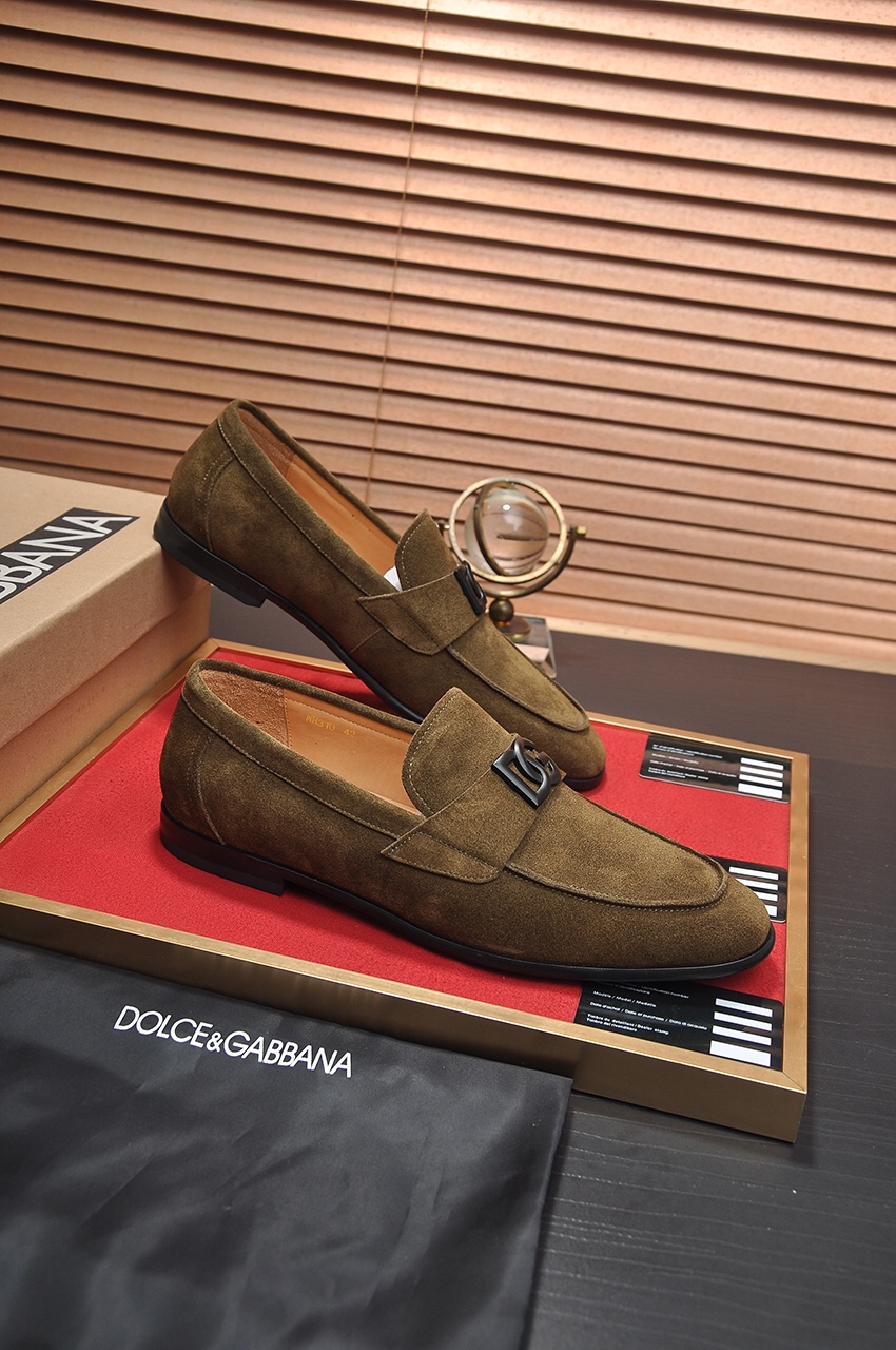 D&G men's leather shoes-84