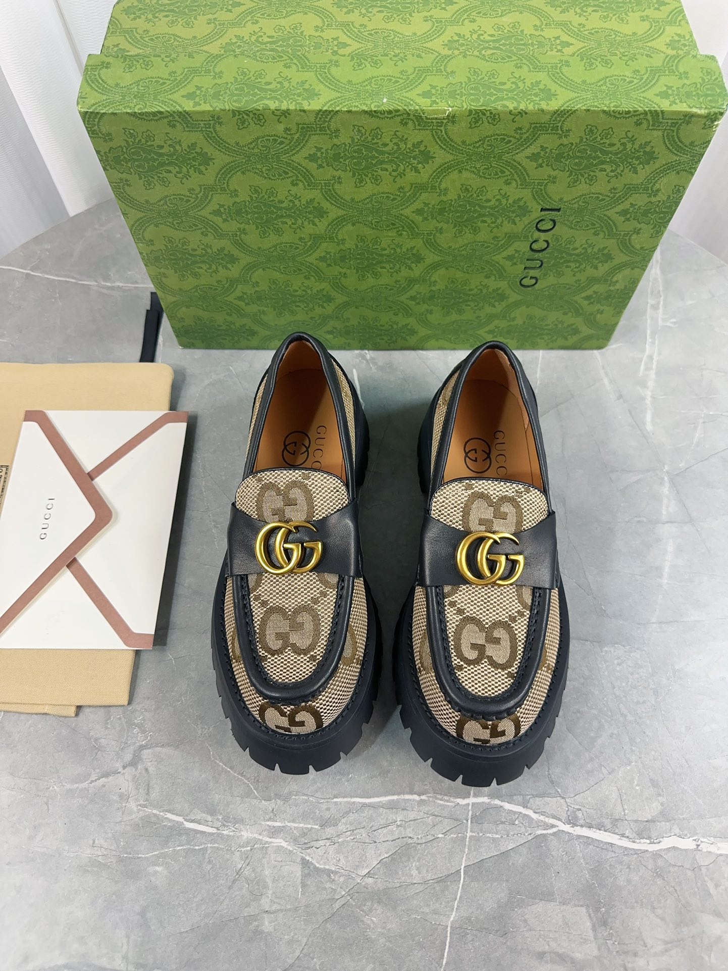Gucci women's leather shoes-99