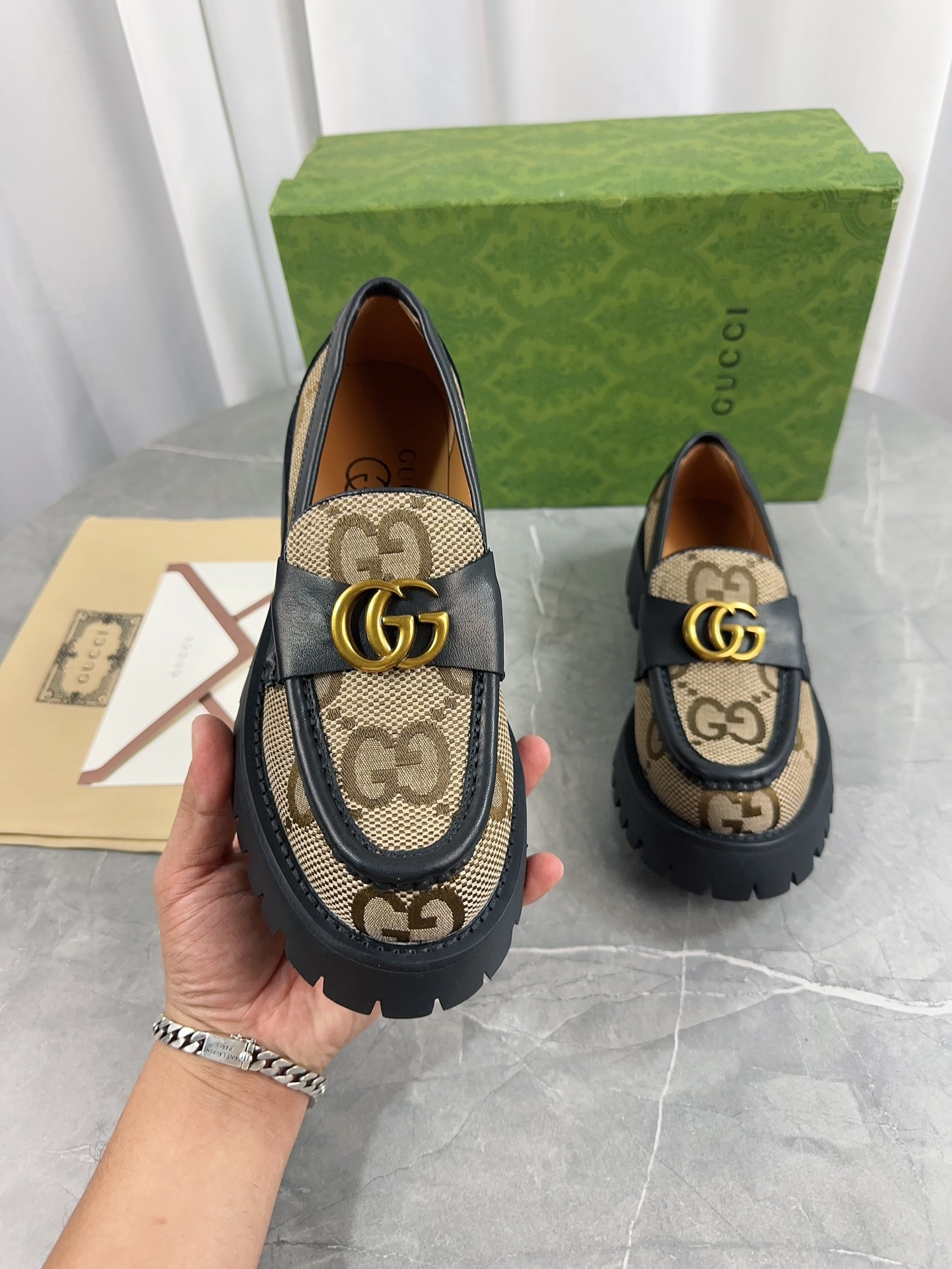 Gucci women's leather shoes-99