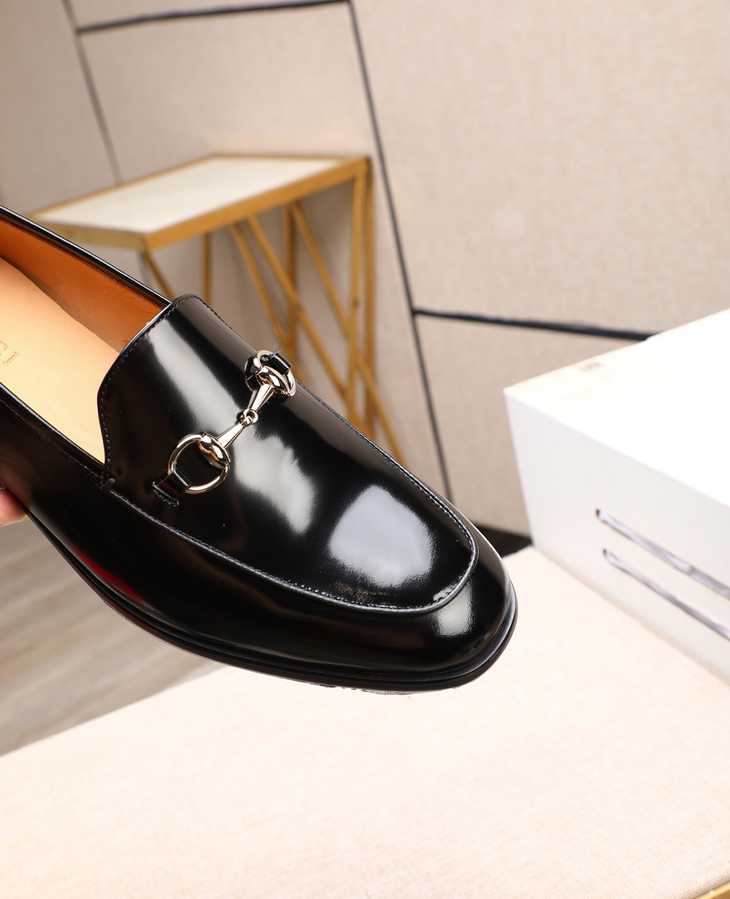 Gucci men's leather shoes-96