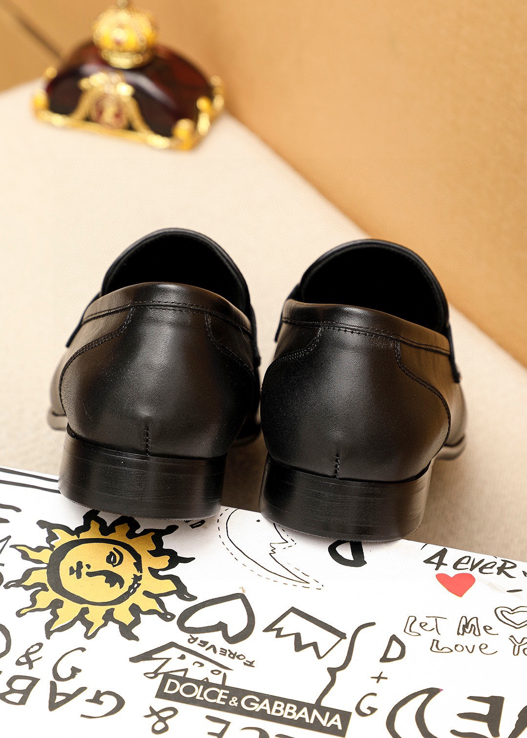 D&G men's leather shoes-47