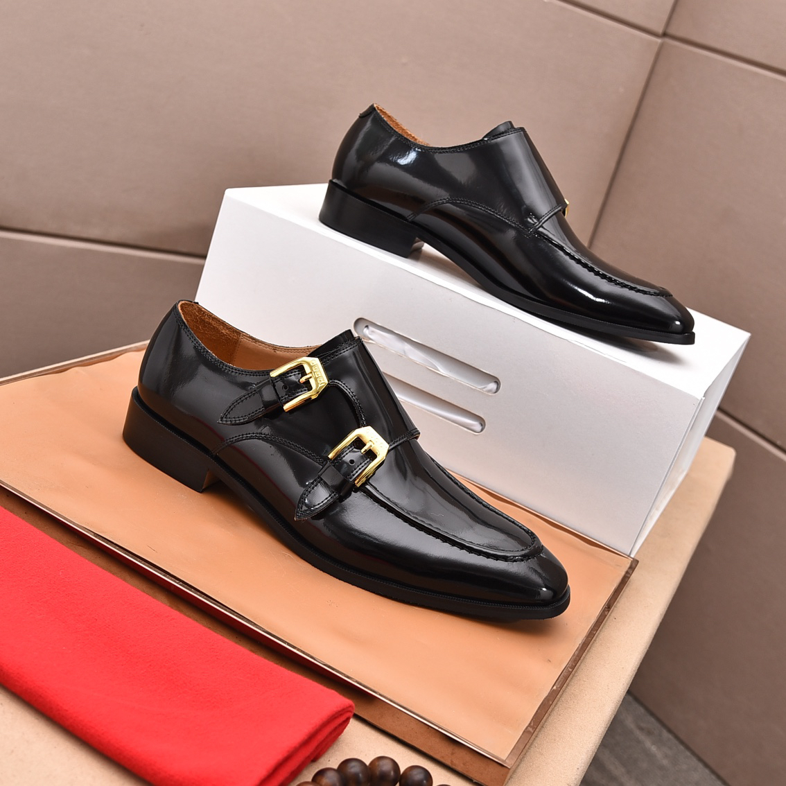 Gucci men's leather shoes-42