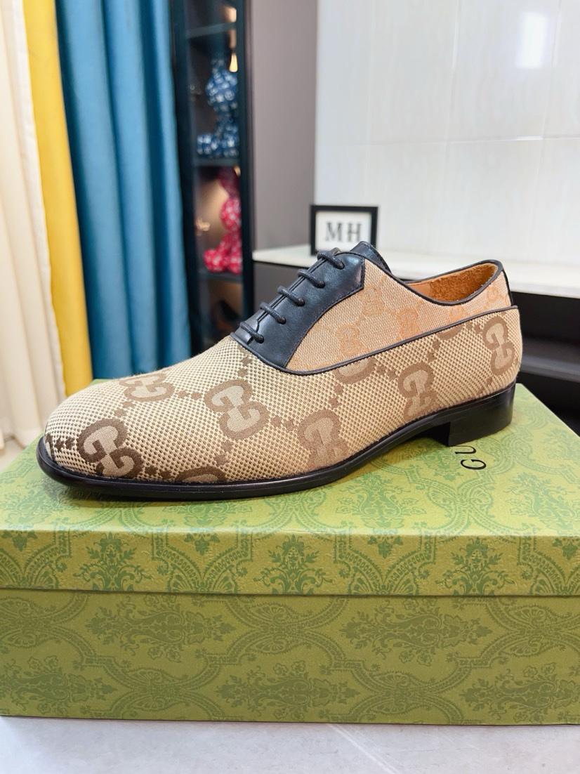 Gucci men's leather shoes-69