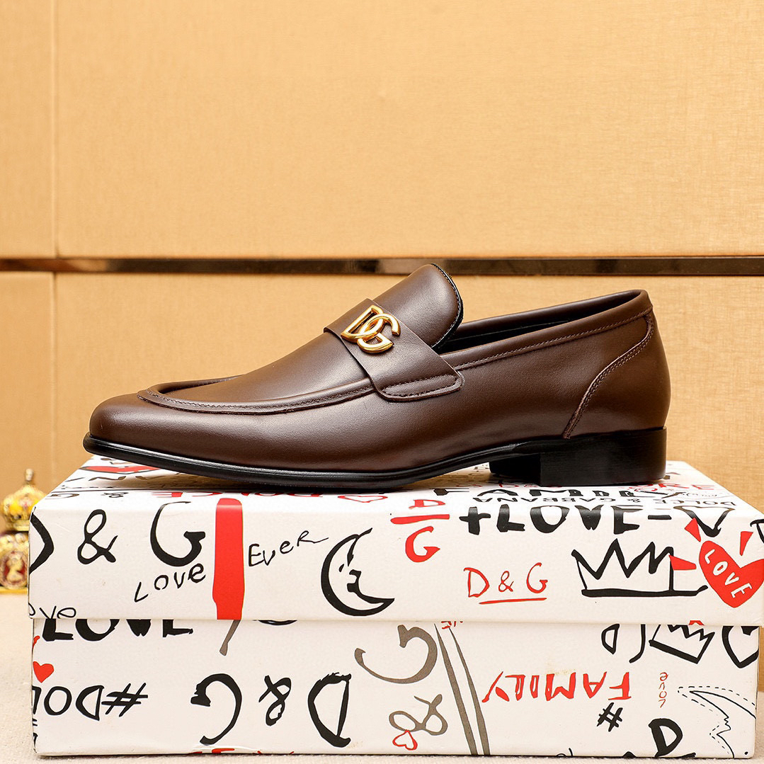 D&G men's leather shoes-48