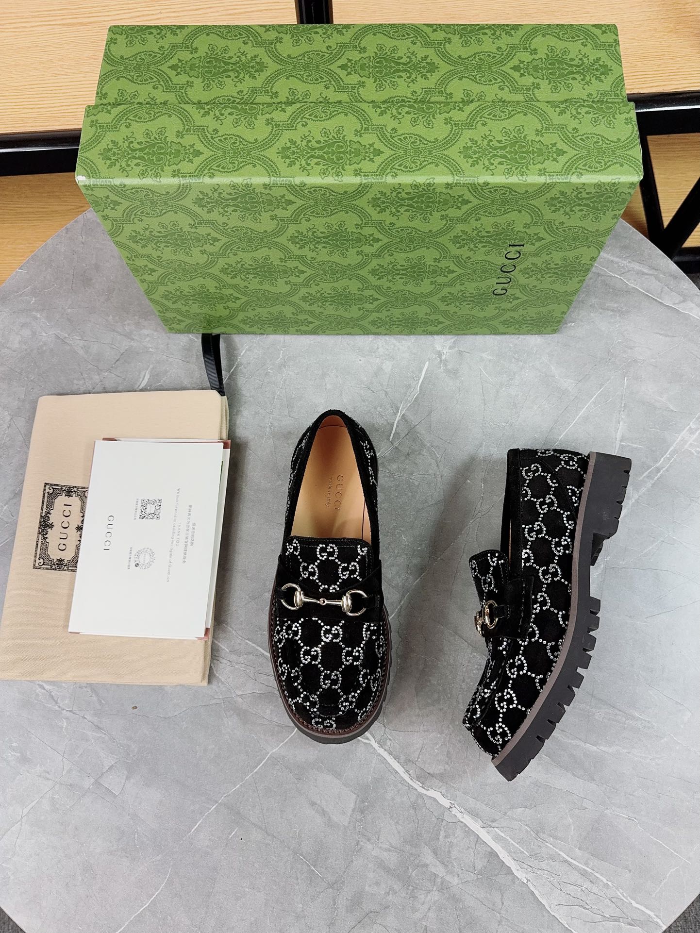 Gucci women's leather shoes-118