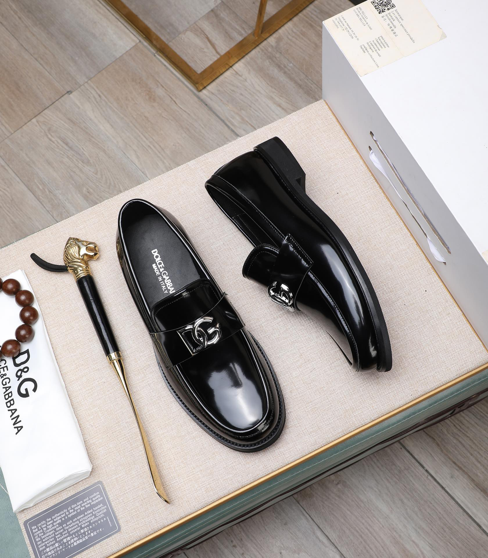 D&G men's leather shoes-9
