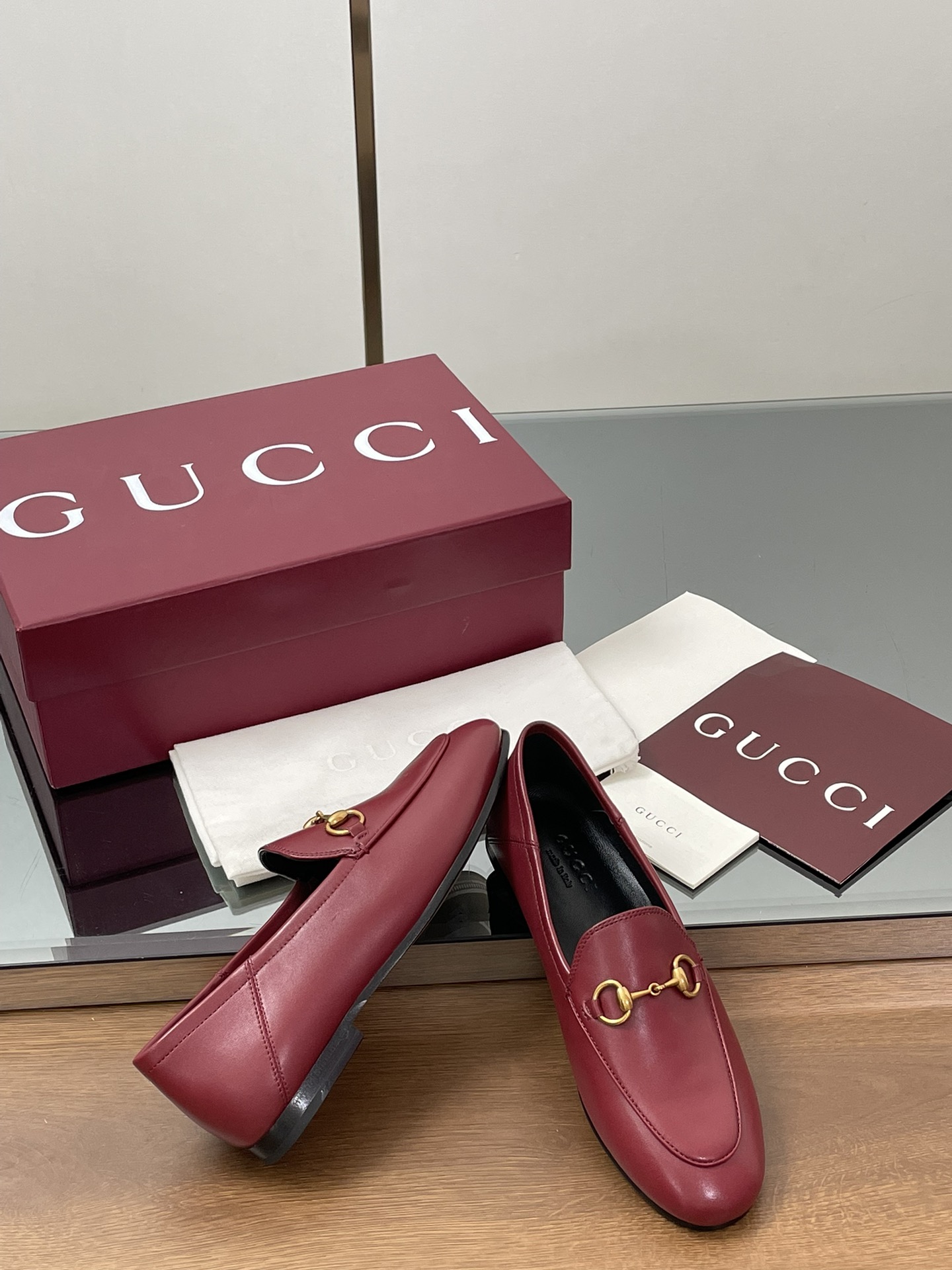 Gucci women's leather shoes-46