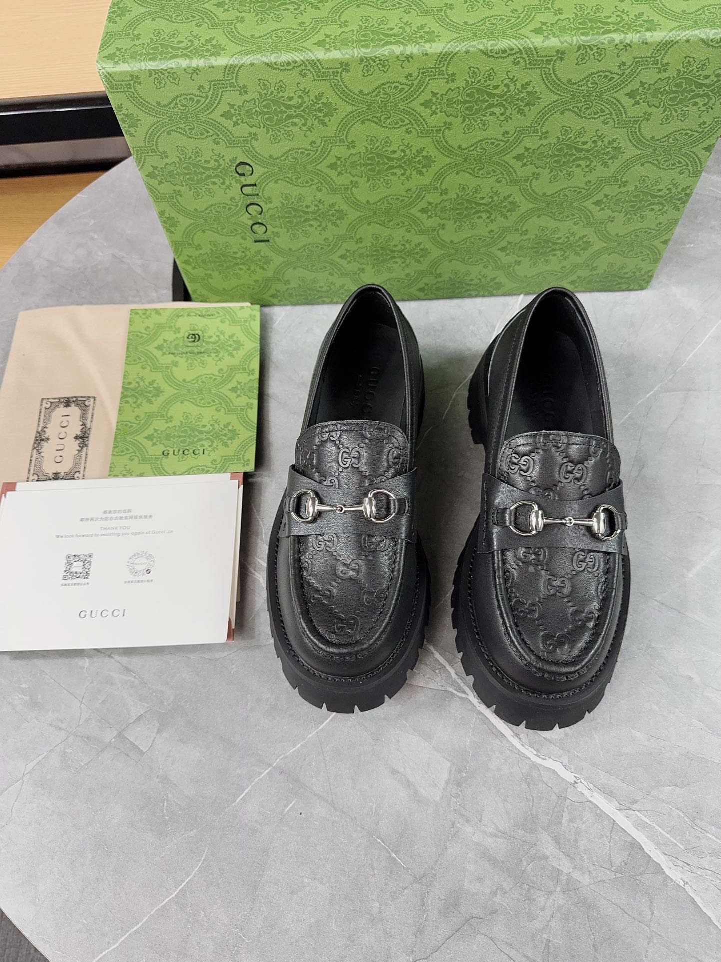 Gucci women's leather shoes-90