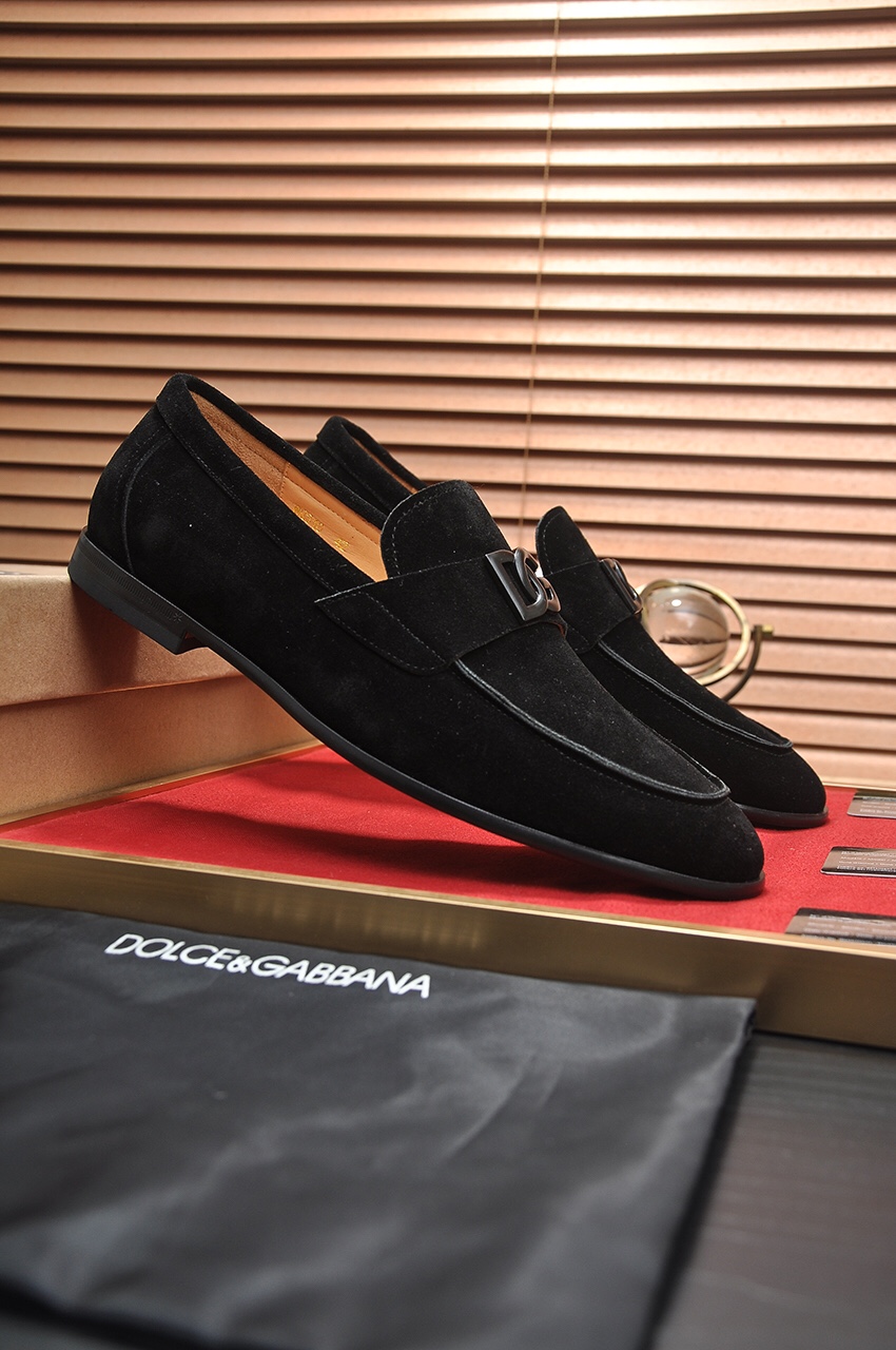 D&G men's leather shoes-83