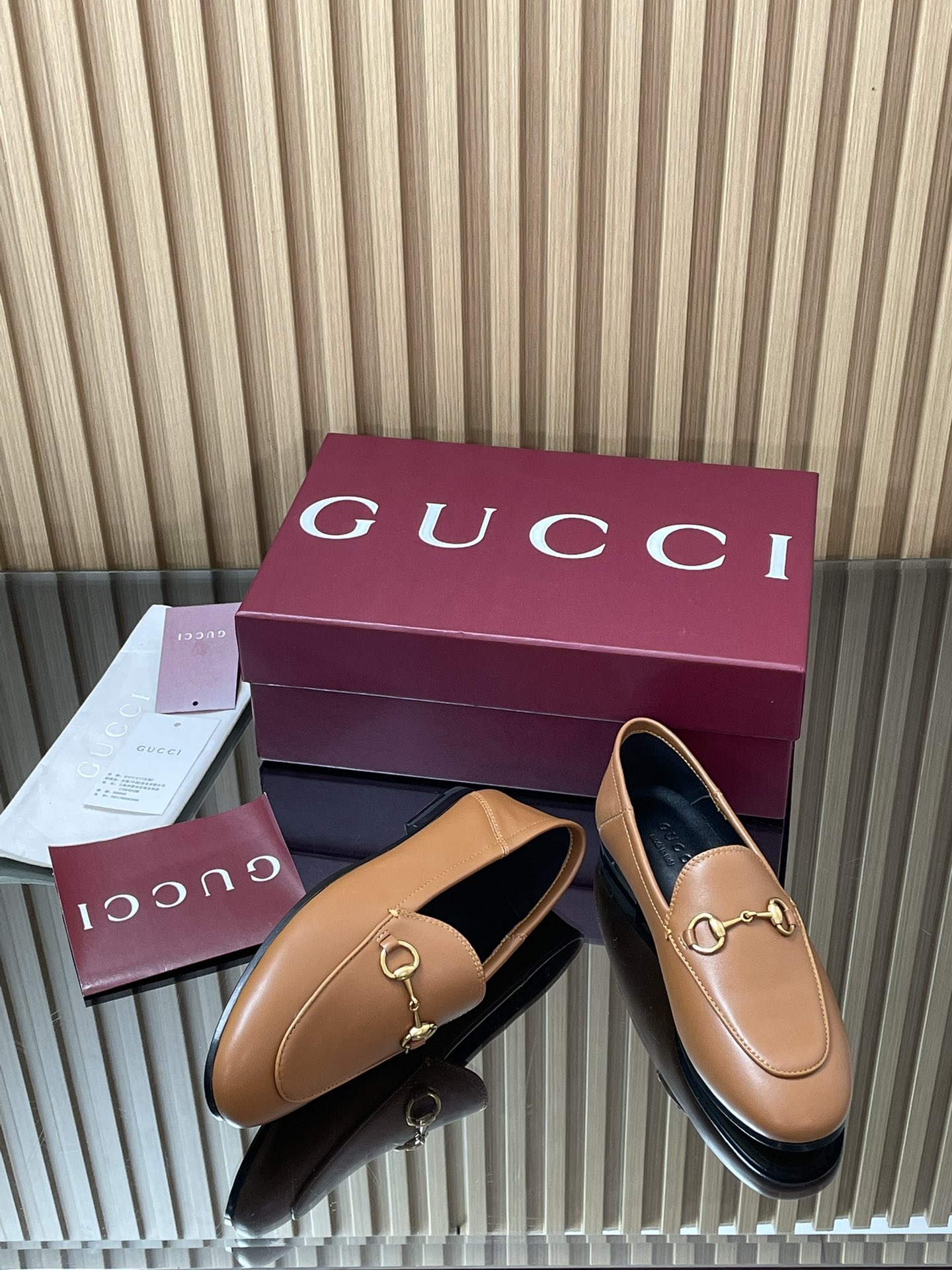 Gucci women's leather shoes-49