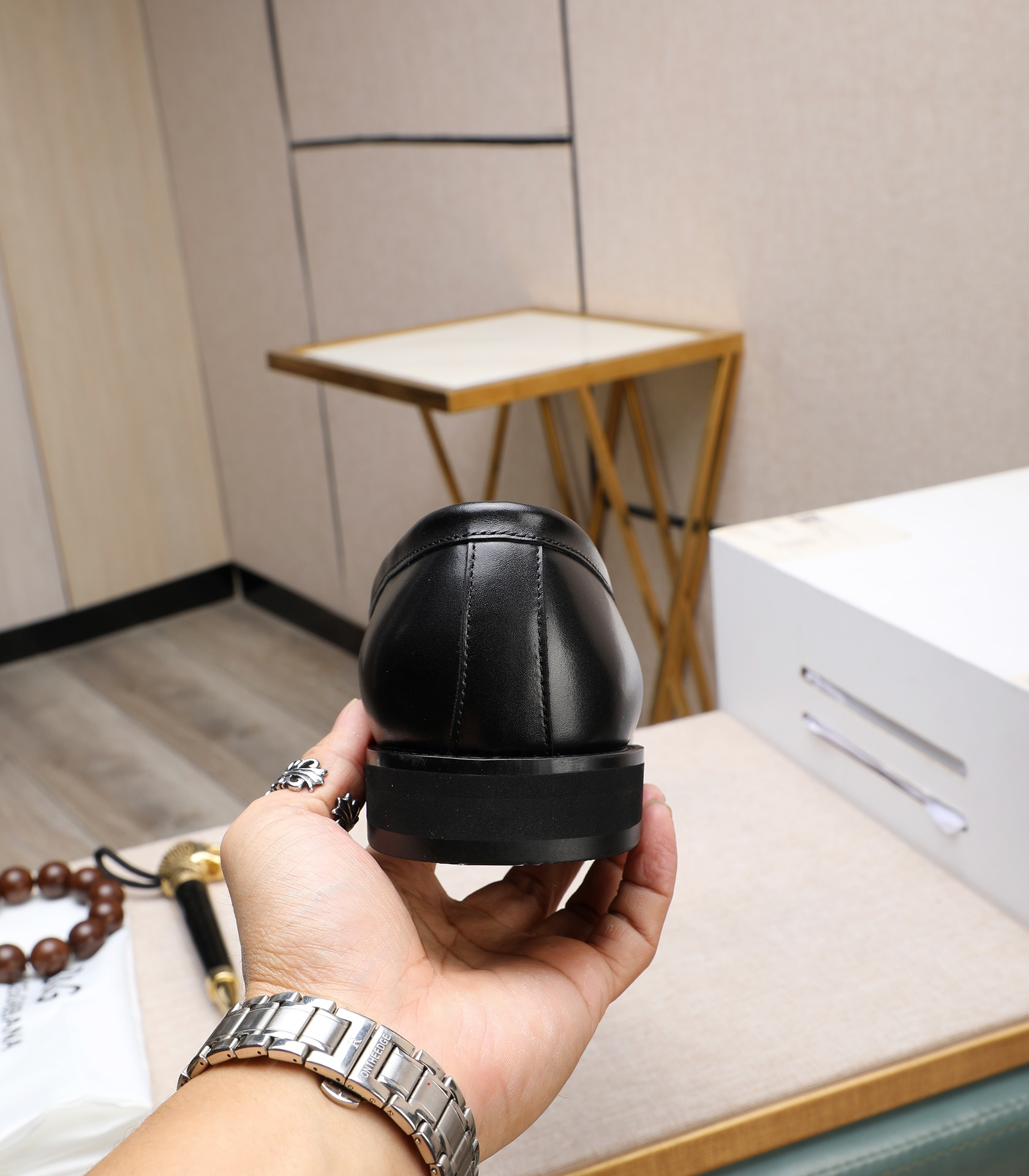 D&G men's leather shoes-7