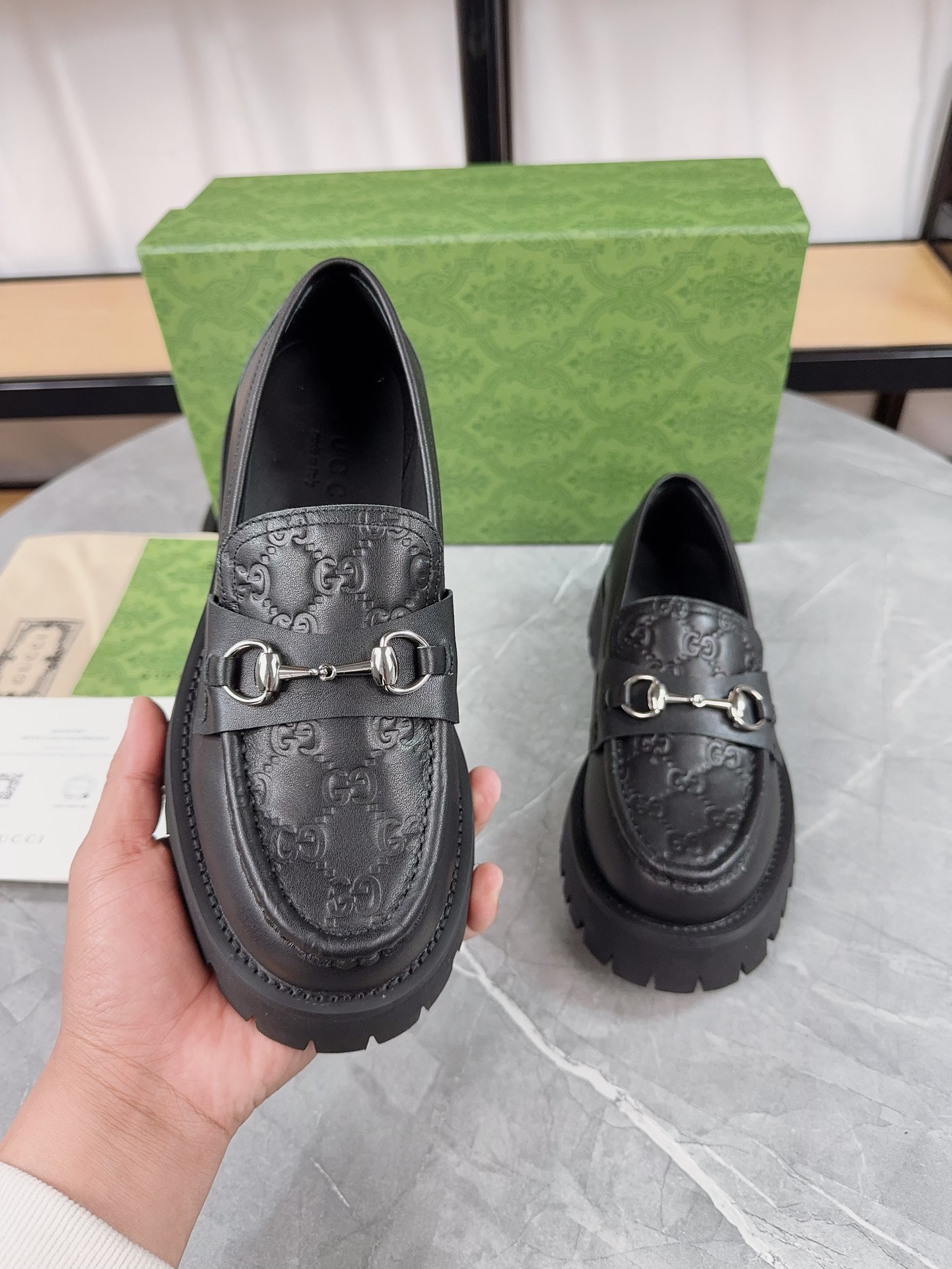 Gucci women's leather shoes-90