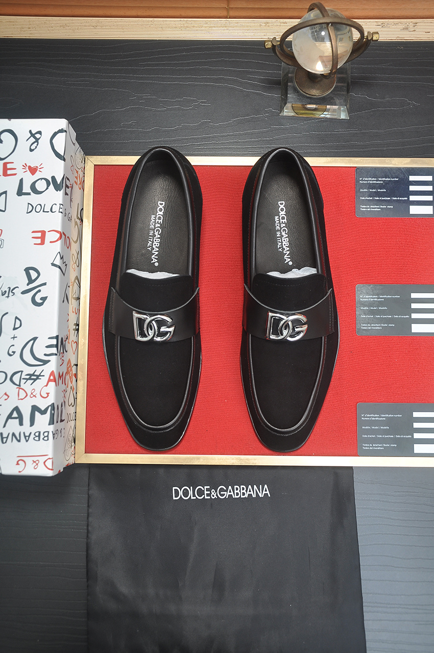 D&G men's leather shoes-21