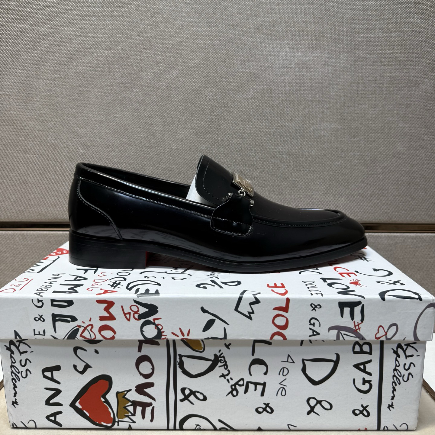 D&G men's leather shoes-89