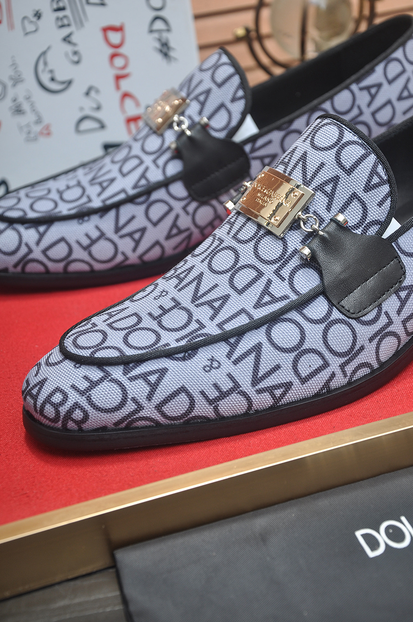 D&G men's leather shoes-44