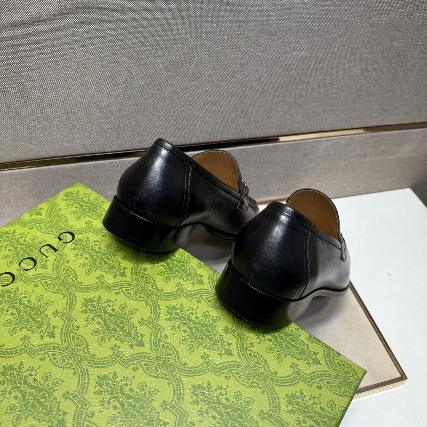 Gucci men's leather shoes-13