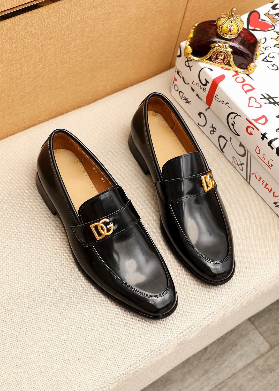 D&G men's leather shoes-54