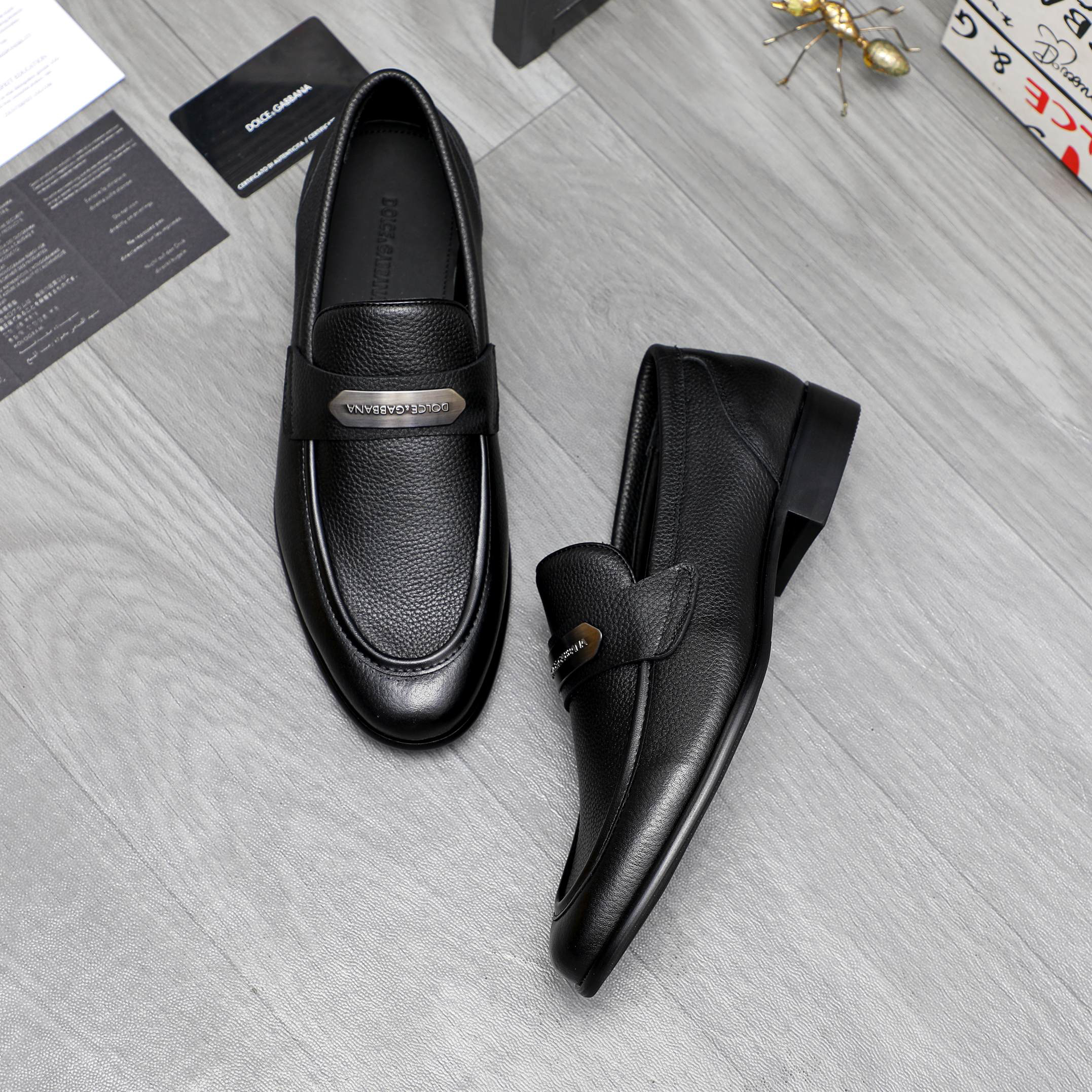 D&G men's leather shoes-58