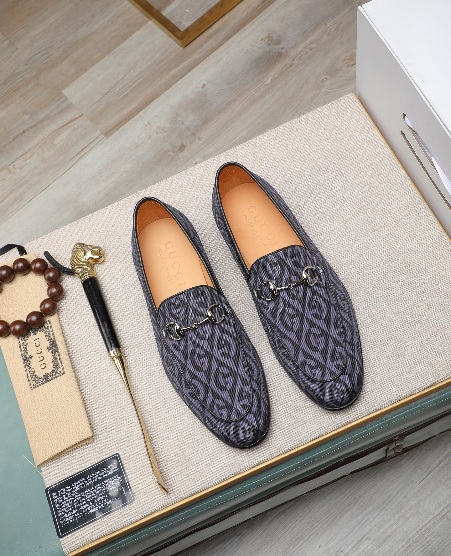 Gucci men's leather shoes-130