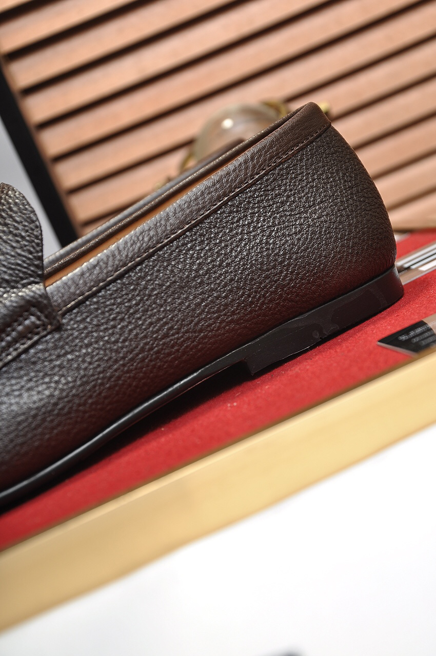 Gucci men's leather shoes-61