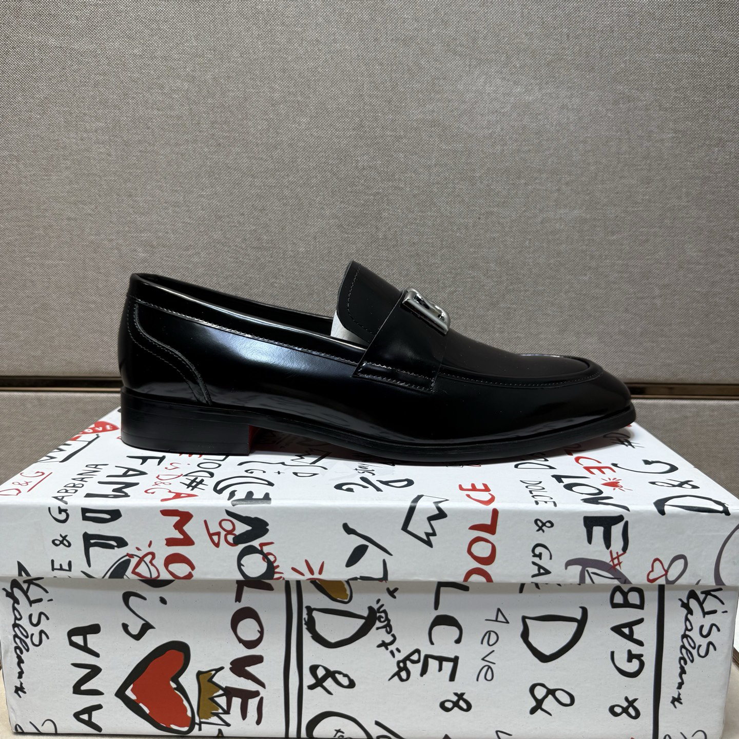 D&G men's leather shoes-101