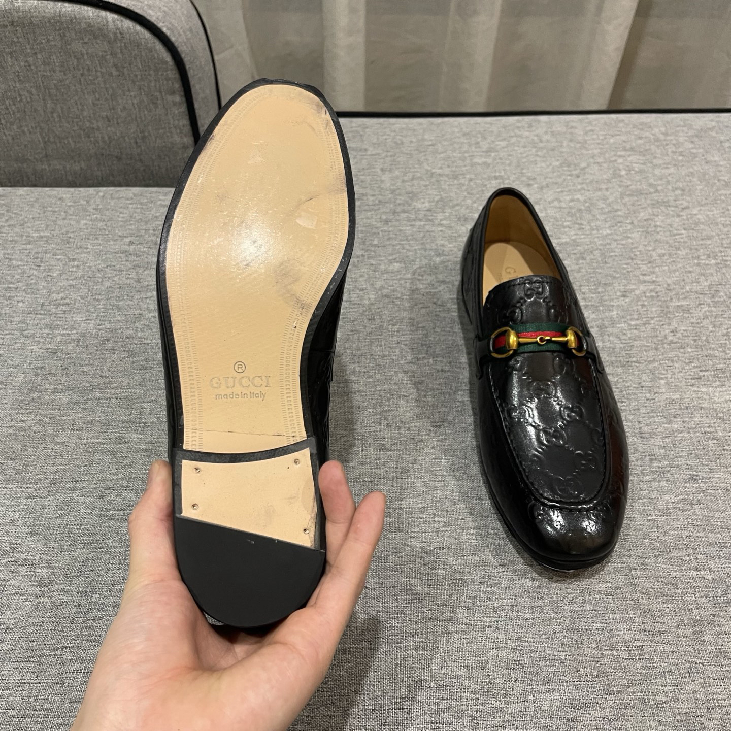 Gucci men's leather shoes-29