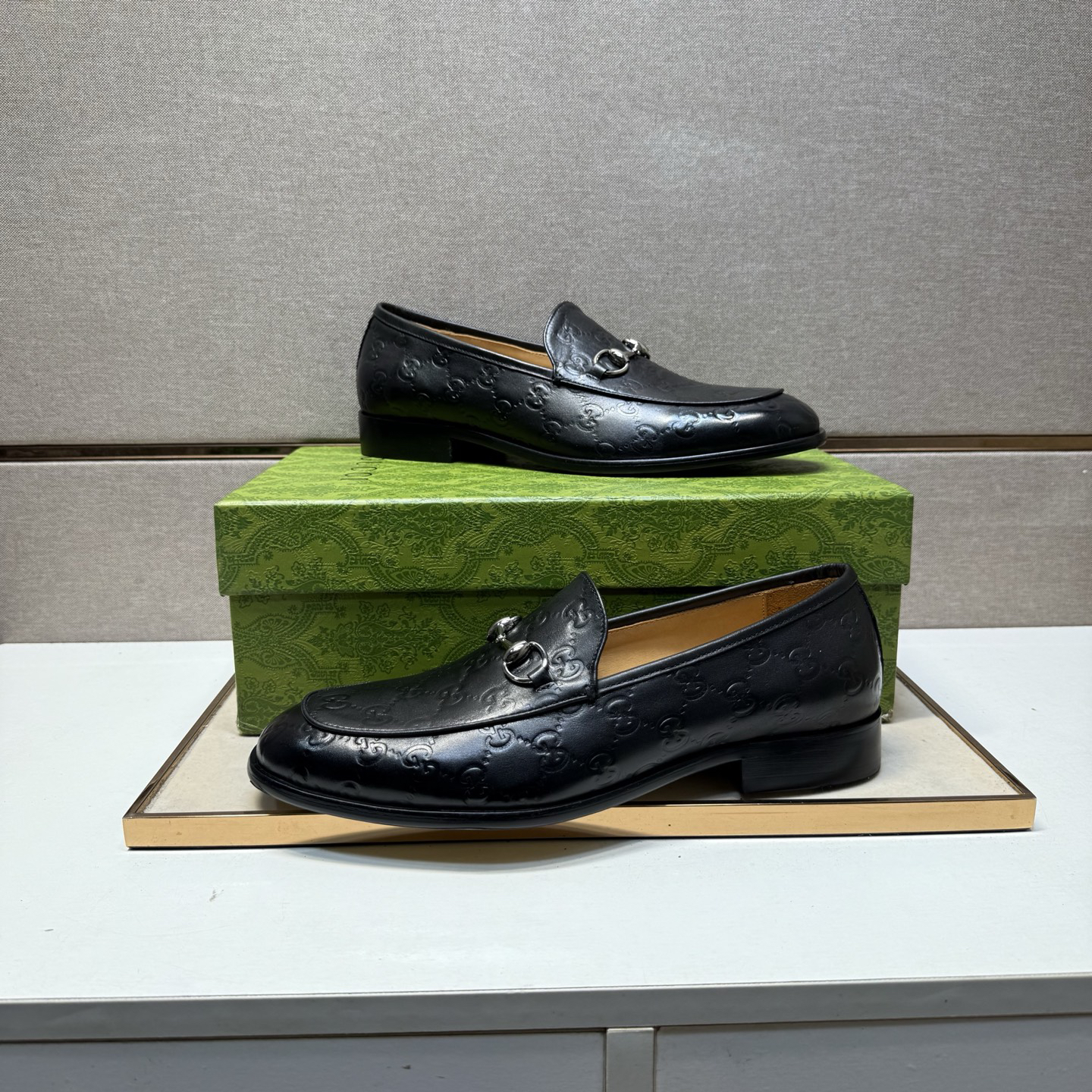 Gucci men's leather shoes-87