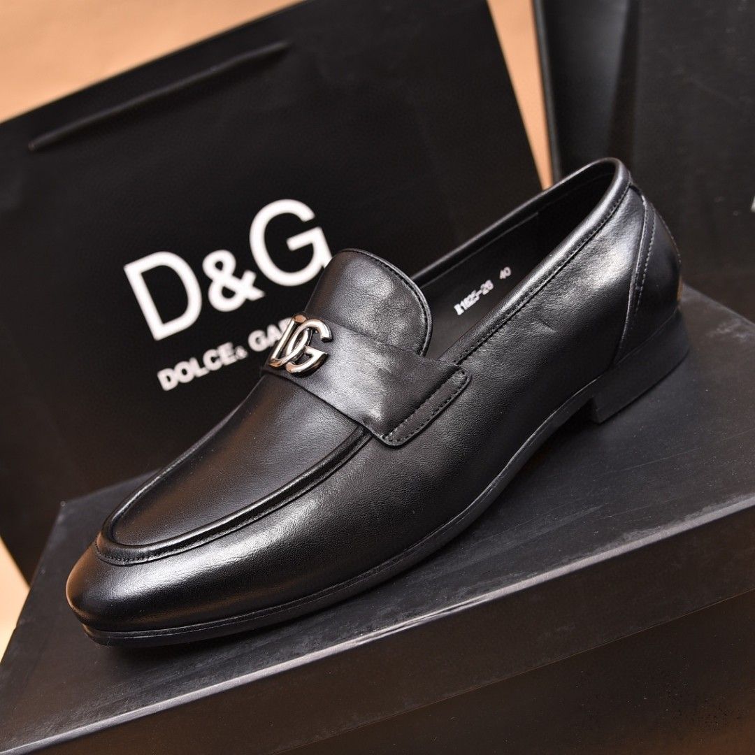 D&G men's leather shoes-88