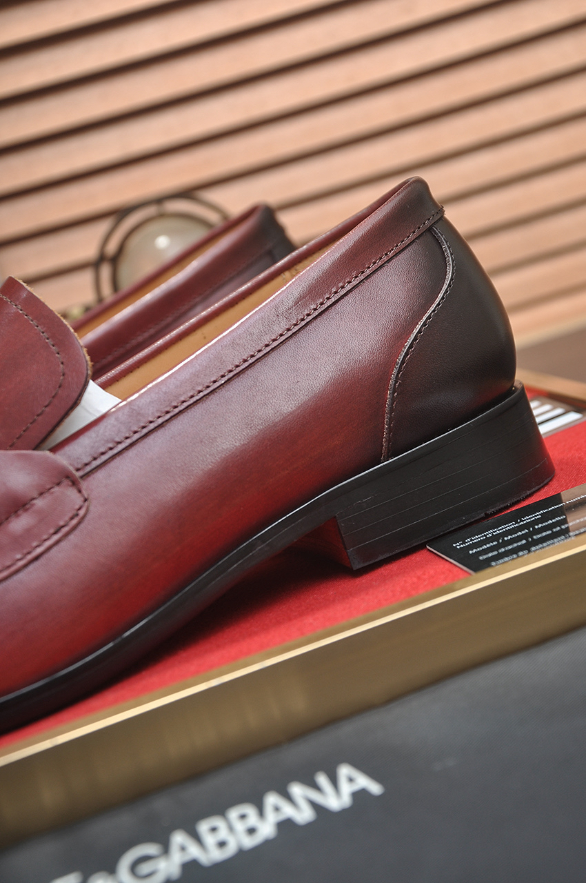 D&G men's leather shoes-1