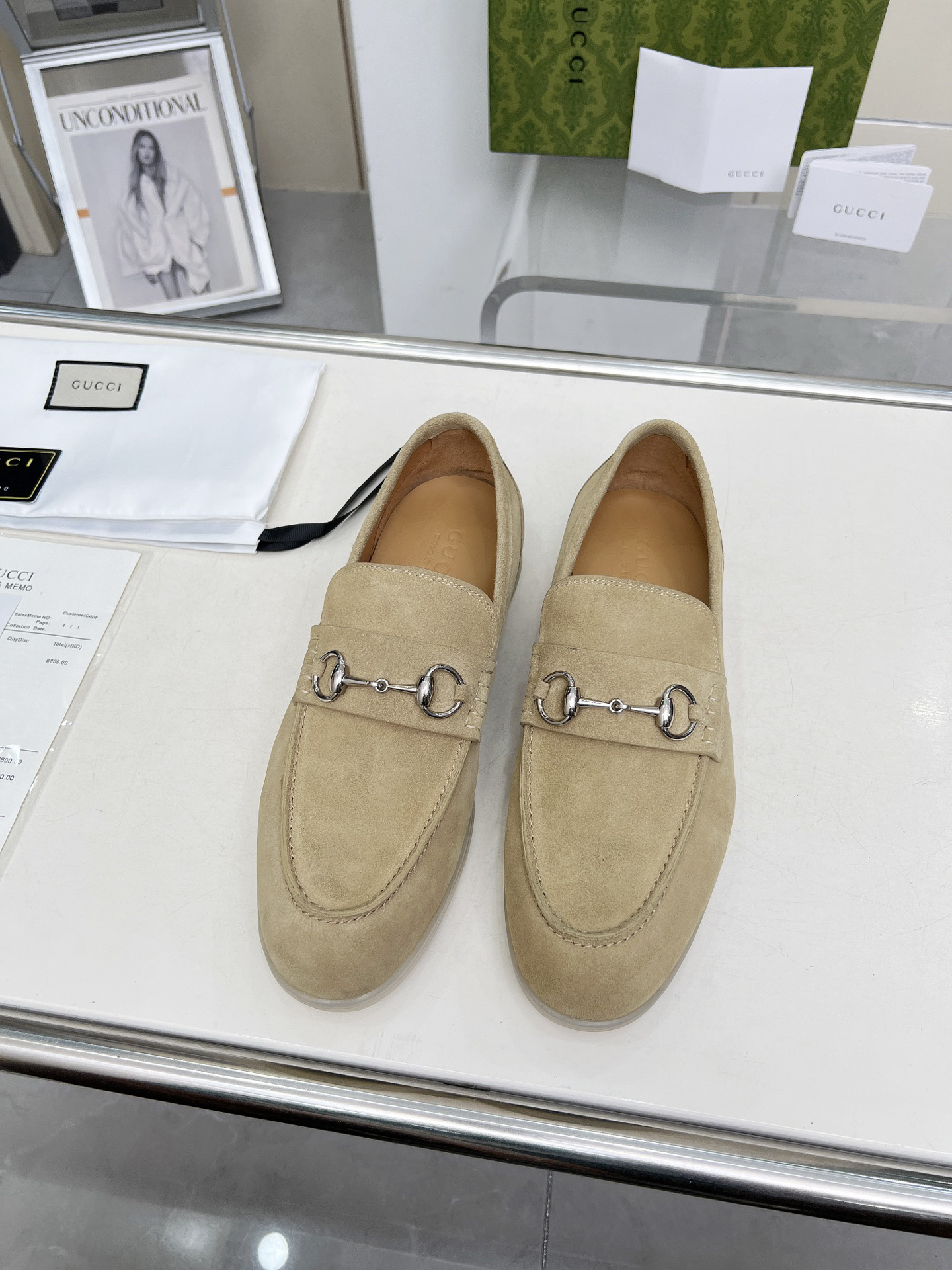 Gucci women's leather shoes-18