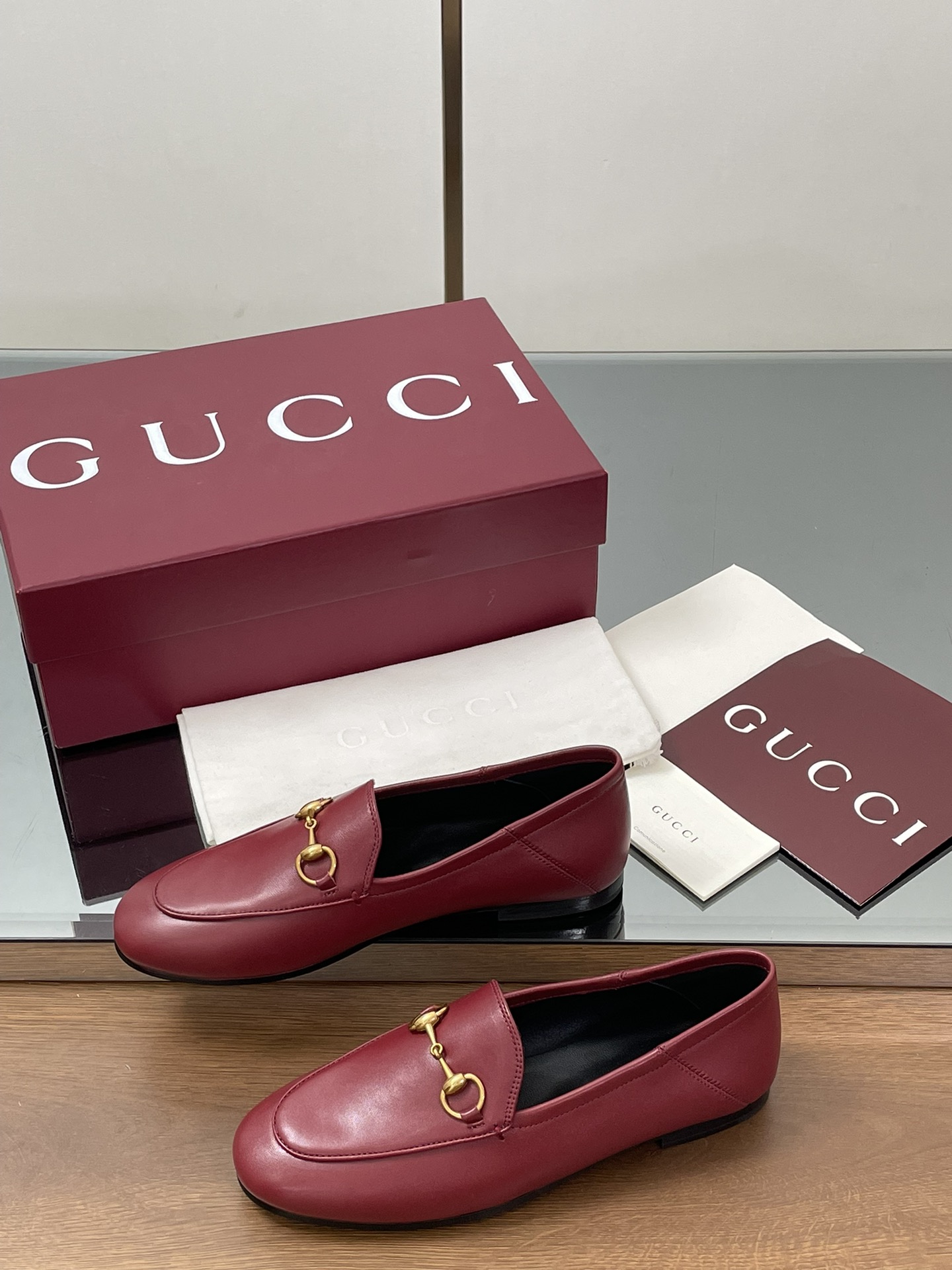 Gucci women's leather shoes-46