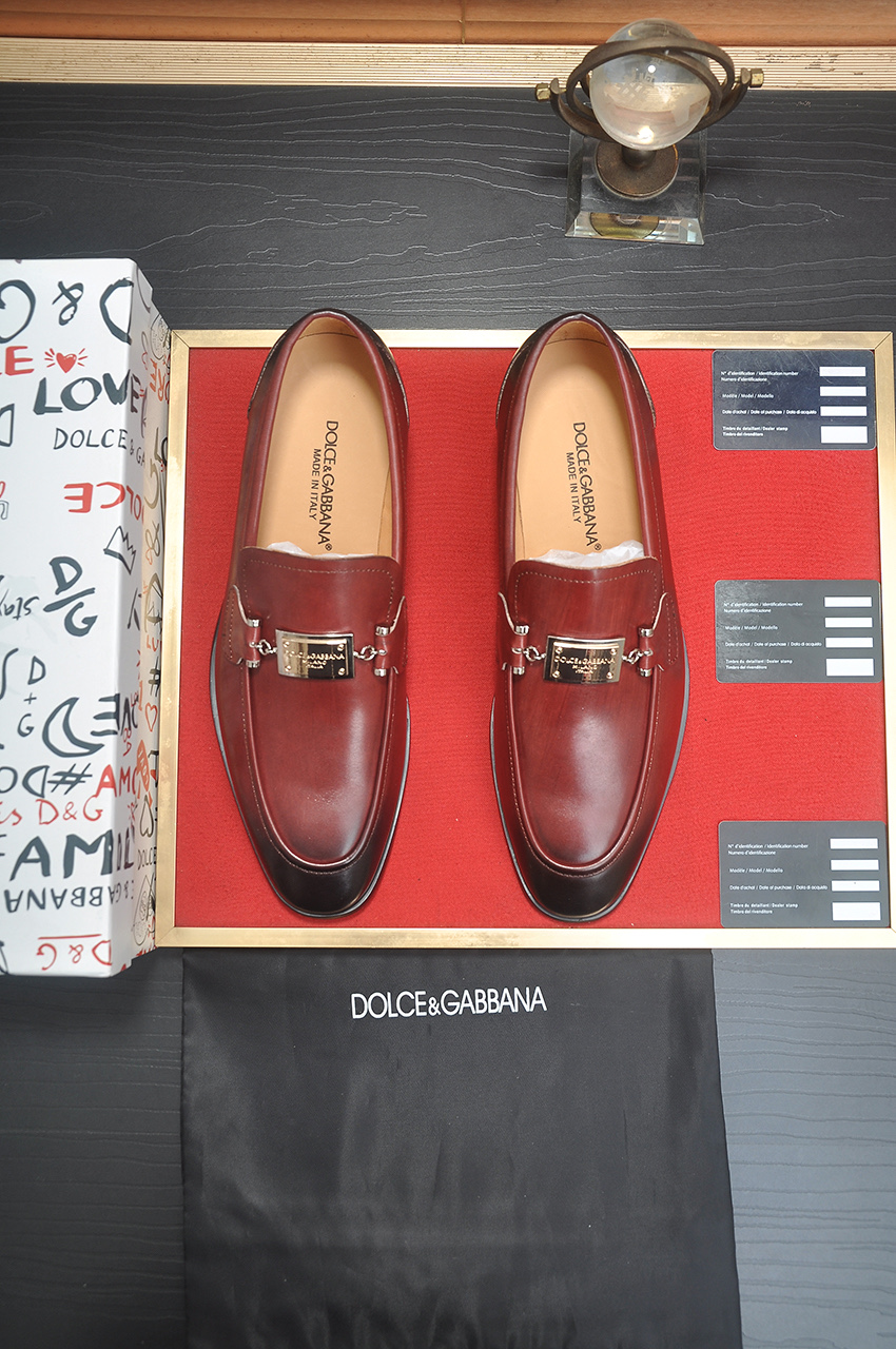 D&G men's leather shoes-29