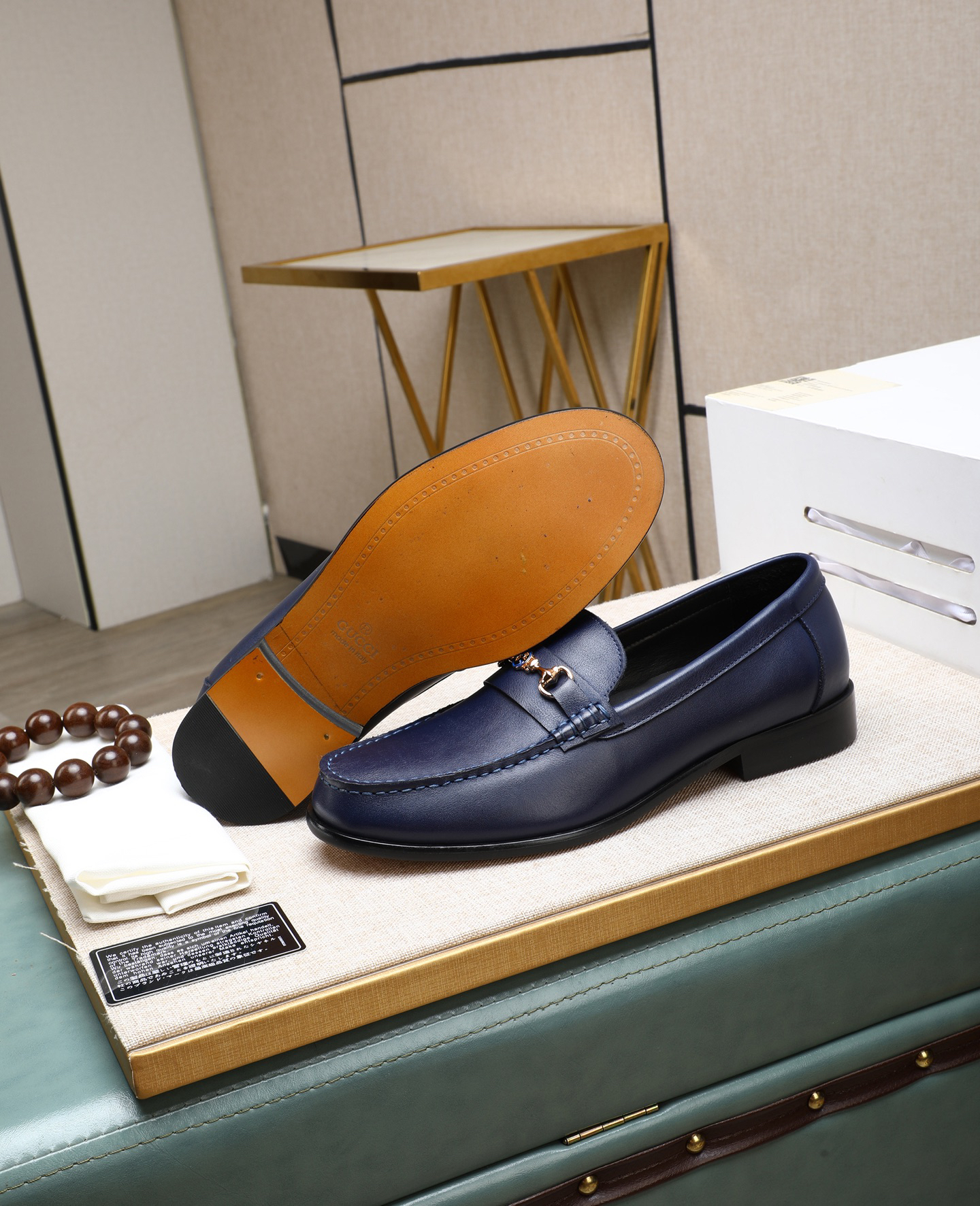 Gucci men's leather shoes-103