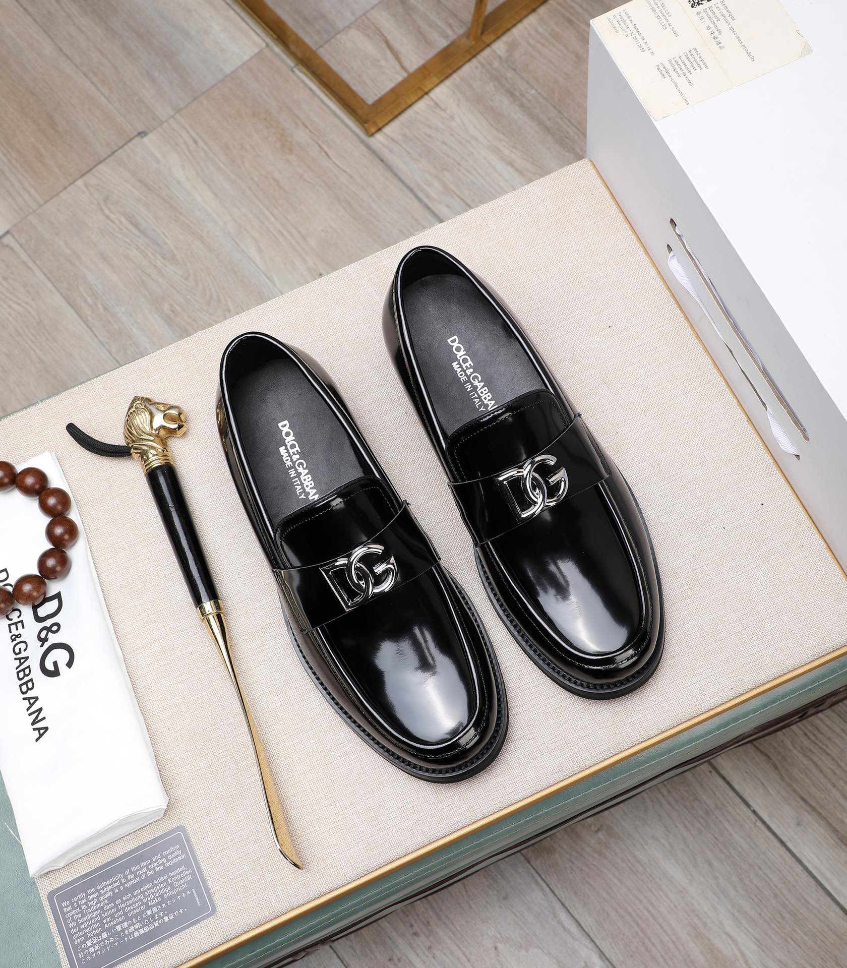 D&G men's leather shoes-9
