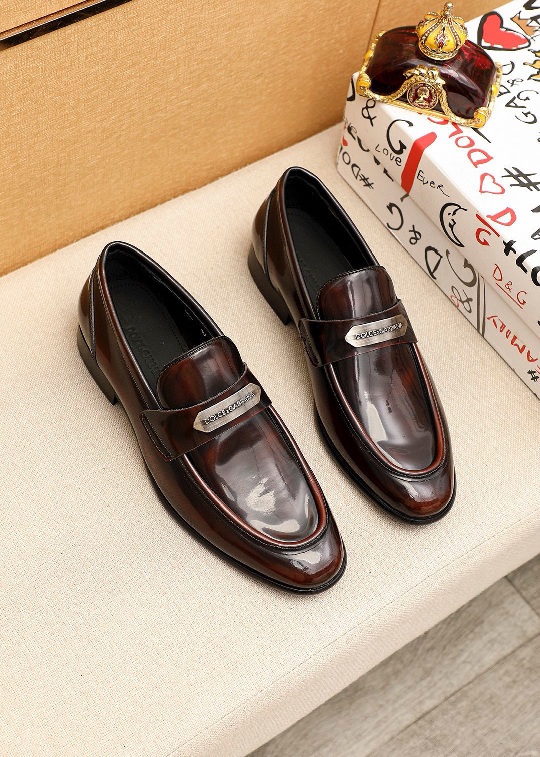 D&G men's leather shoes-52