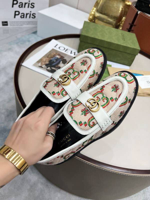 Gucci women's leather shoes-55