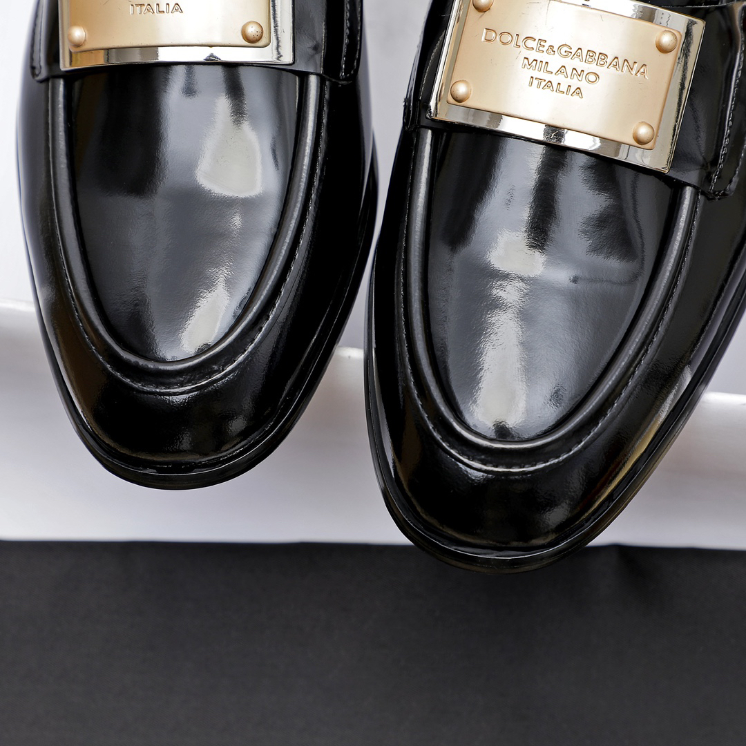 D&G men's leather shoes-69