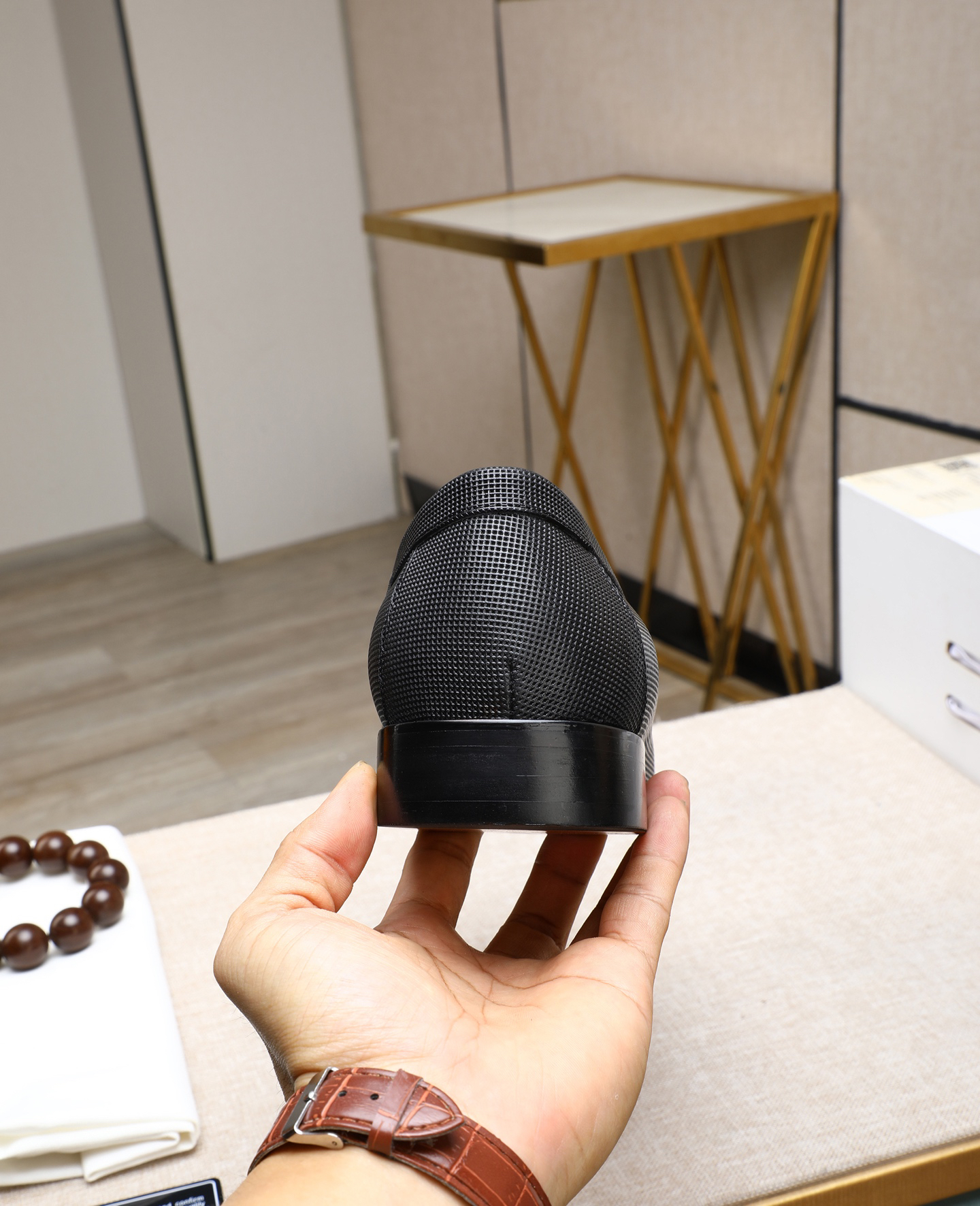 Gucci men's leather shoes-101