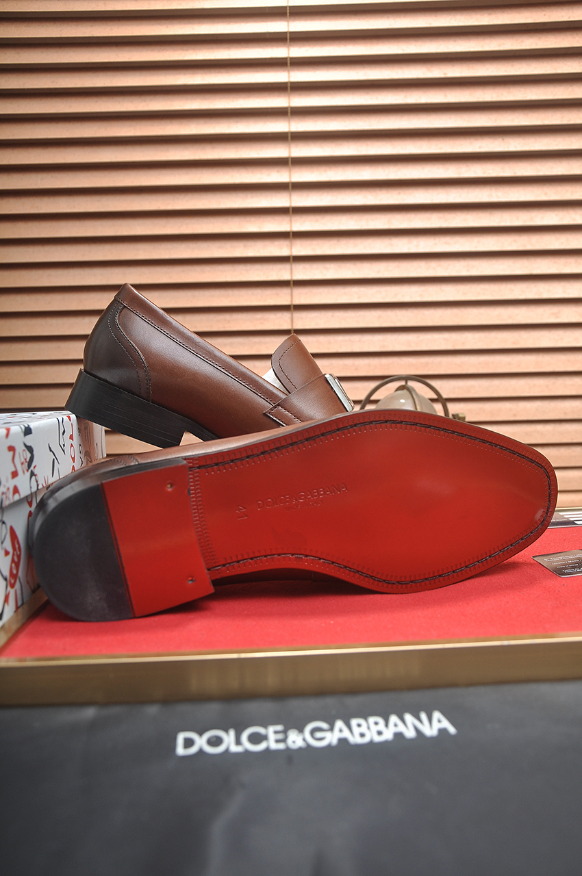 D&G men's leather shoes-34