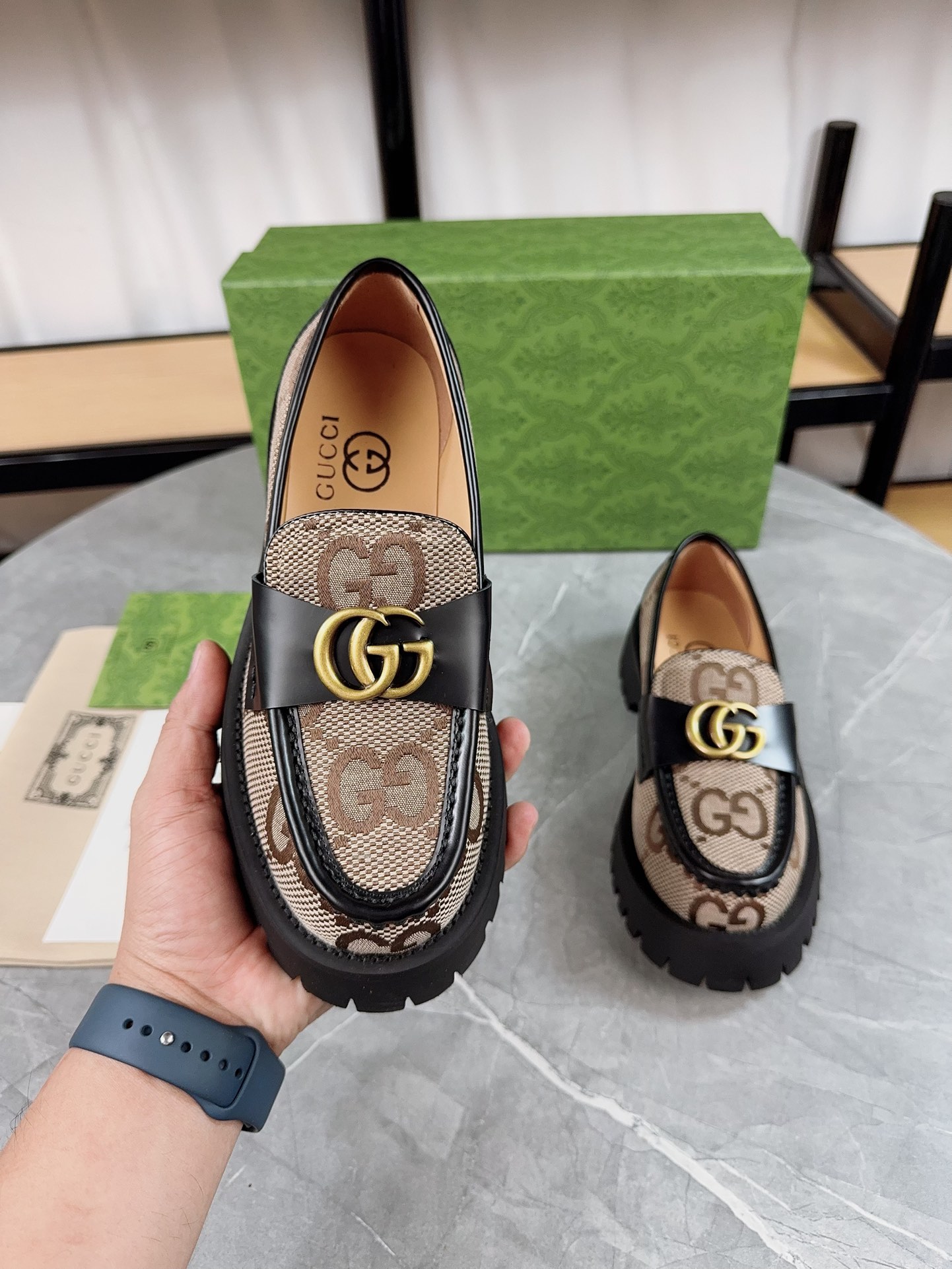 Gucci women's leather shoes-94